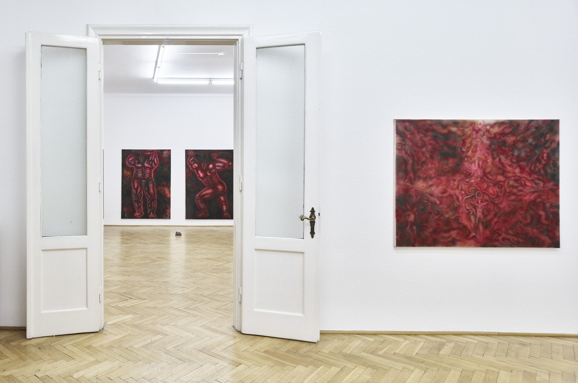 Installation view from ”False Door” by Veronika Hapchenko