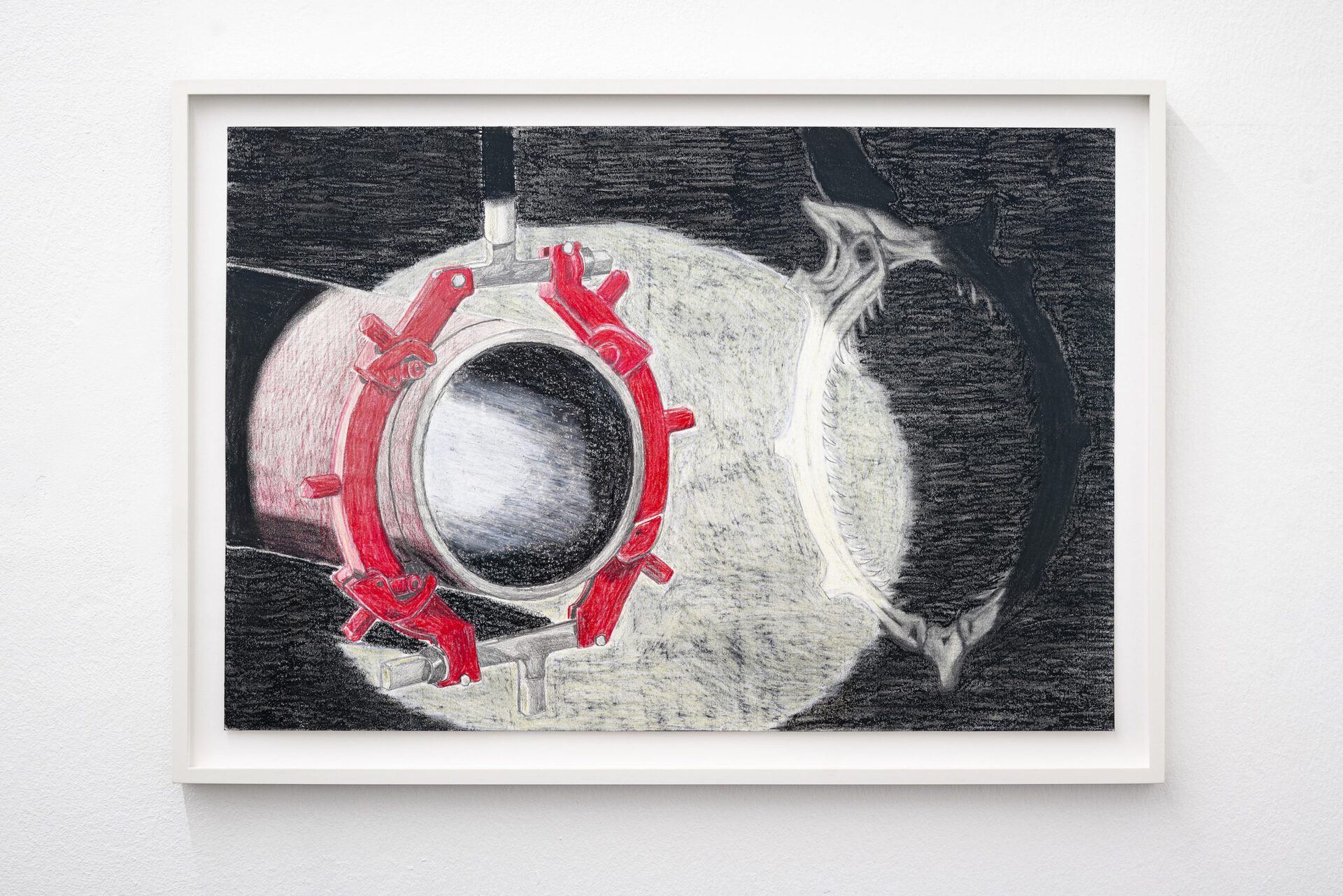 Josephine Baker - Contiguous zones #3, 2021, chalk, charcoal, colour pencil, graphite, oil stick, pencil on paper, 56x38 cm