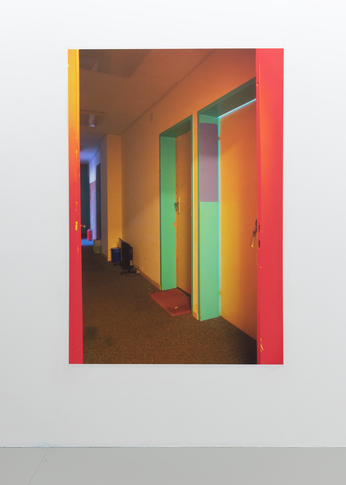 Carolina Brunelli. Access, 2021. Digital print on blueback 158 x 100 cm; song “Mama Africa”by Birama Niang, 4:25 mins, loop.