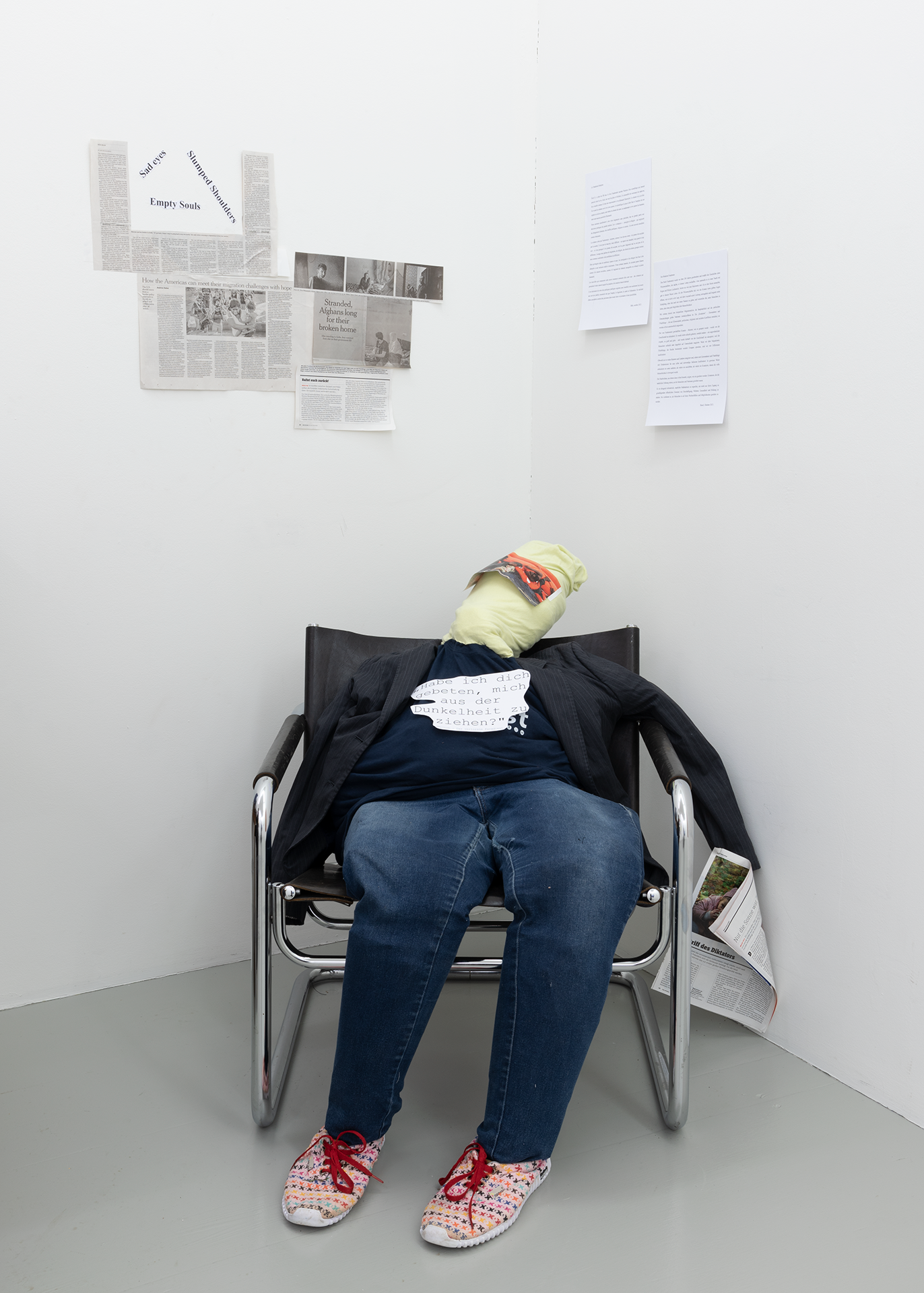 Paulo Nazareth. _flamingos and other birds from the south: Migratory Archive_how it didn’t happen in Africa / America and Asia, 2021. Archivist, archival furniture, file boxes, folders, clippings from newspapers, magazines, other local periodicals, digital clipping with images and news.