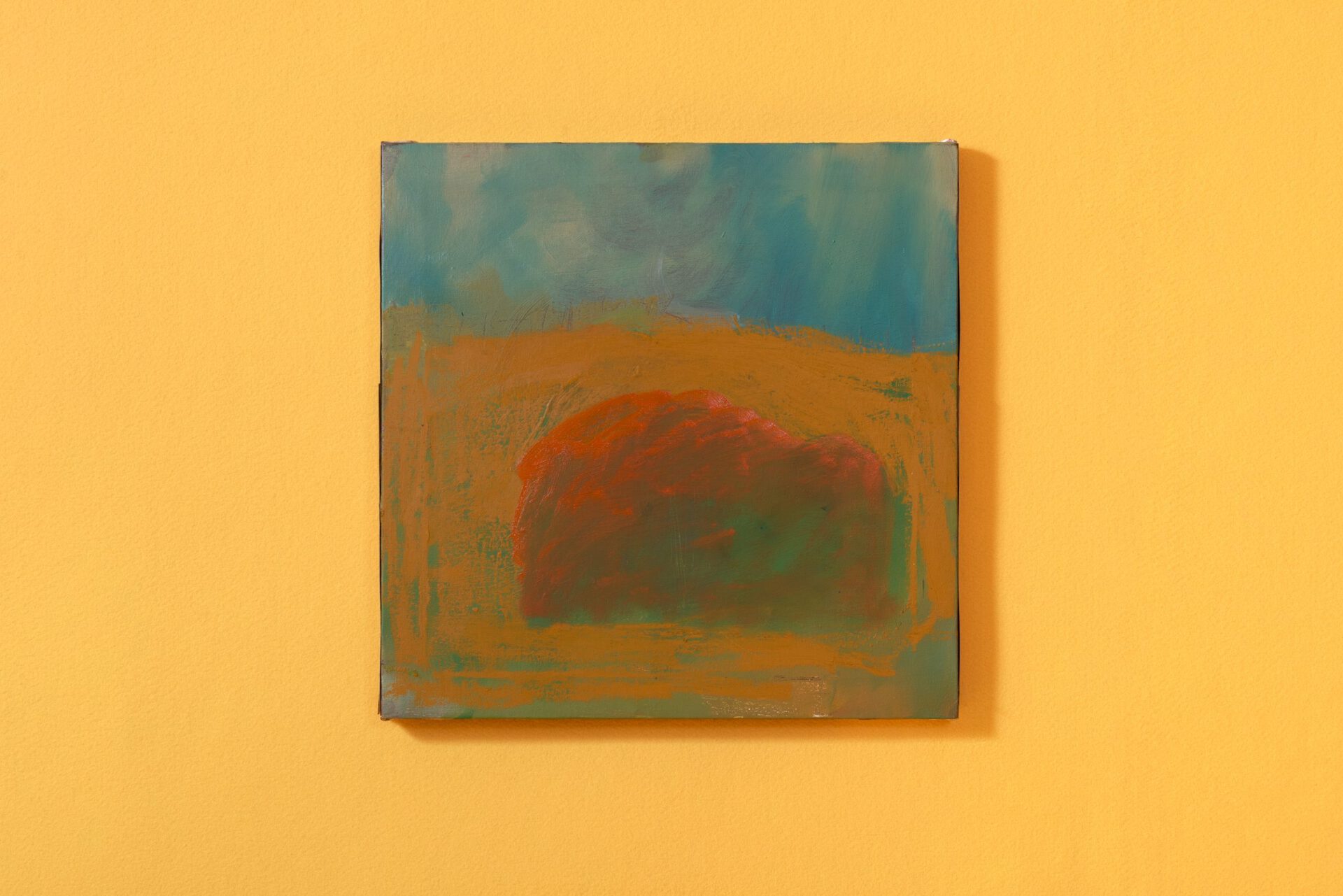 Osama Alrayyan Untitled 2022 oil on canvas 52 x 52 cm