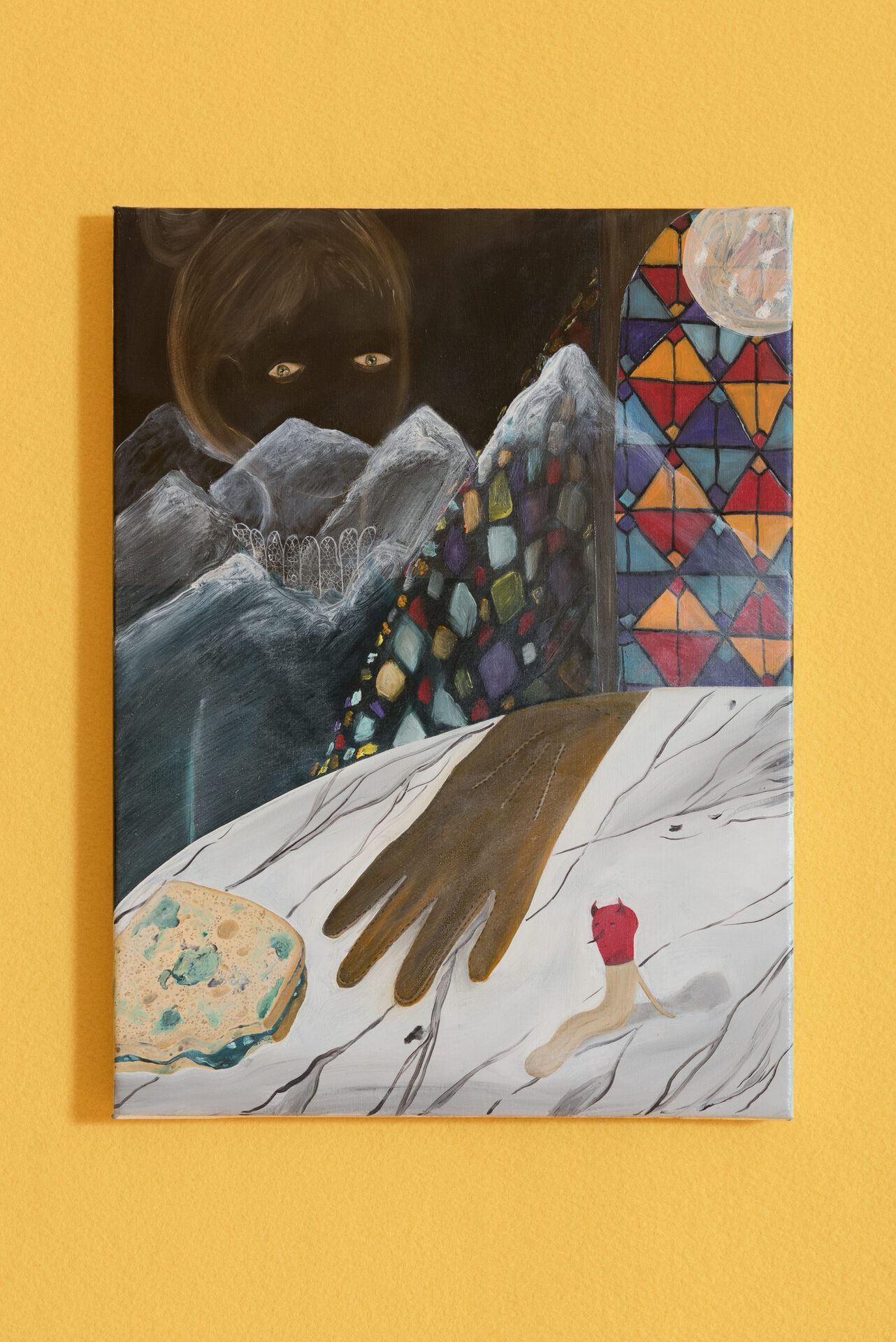 Lula Broglio Figure Losche 2022 oil on canvas 30 x 40 cm