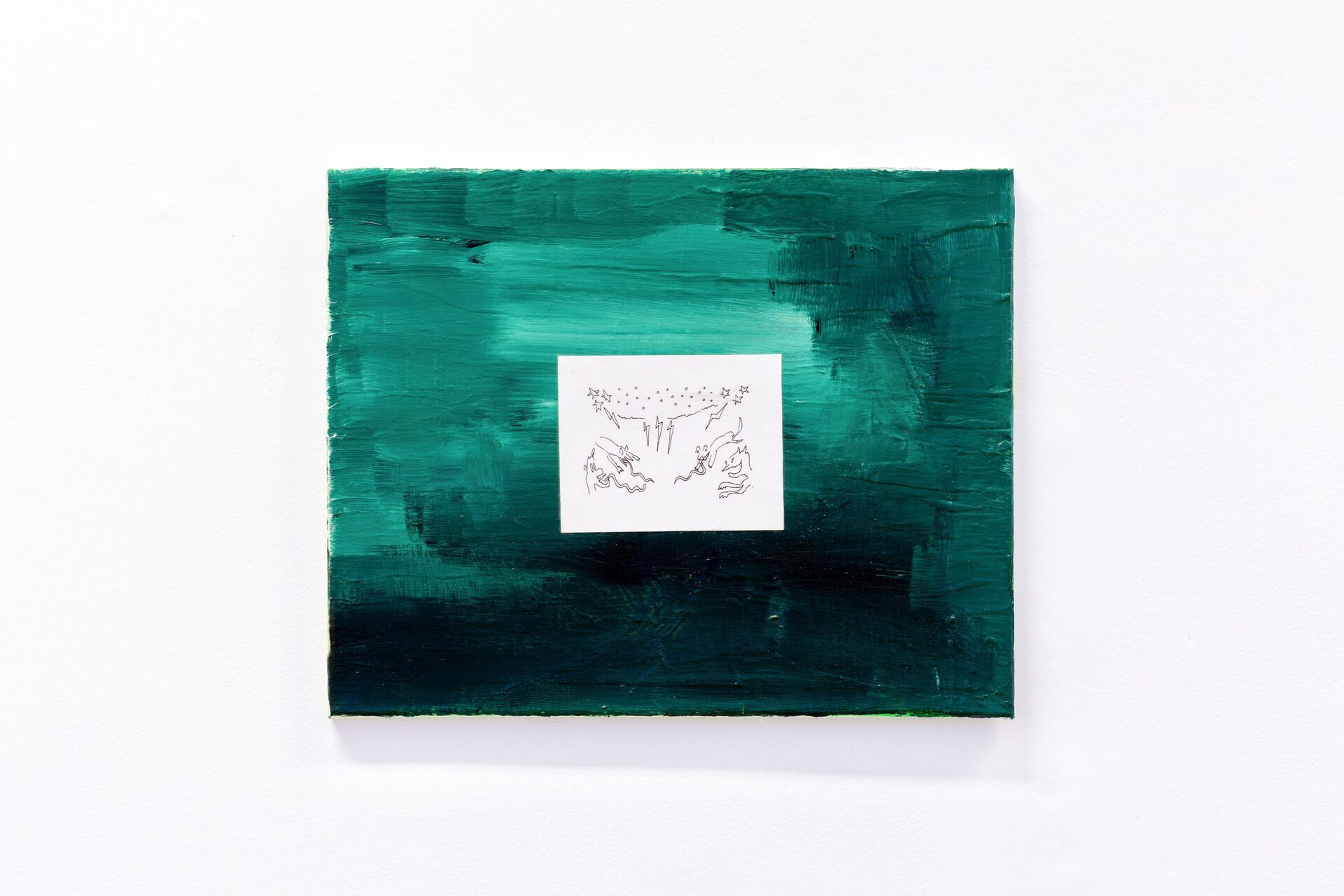 17 Sven Parker. Witching Hour, 2022, drawing, acrylic on canvas, 33 x 41 cm. Photo by Roman-Sten Tõnissoo