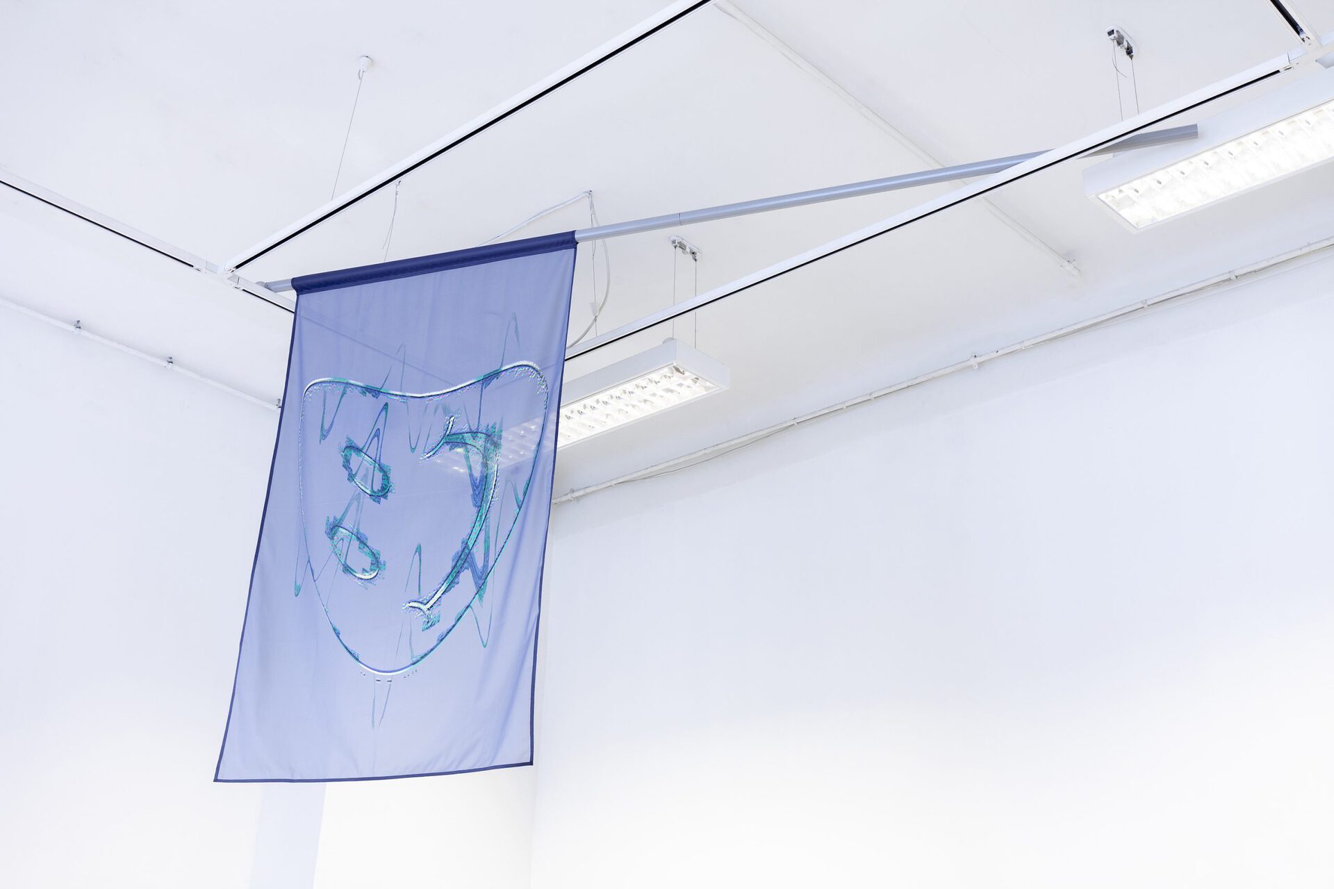 19 Roman-Sten Tõnissoo. Surrender Your Dreamz, 2022, flag, flagpole, 300 x 165 x 105 cm. Photo by Roman-Sten Tõnissoo