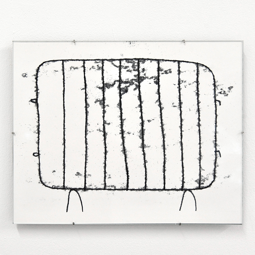 Theresa Lawrenz, pass by, 2022, monotype on glossy paper, 24x30cm