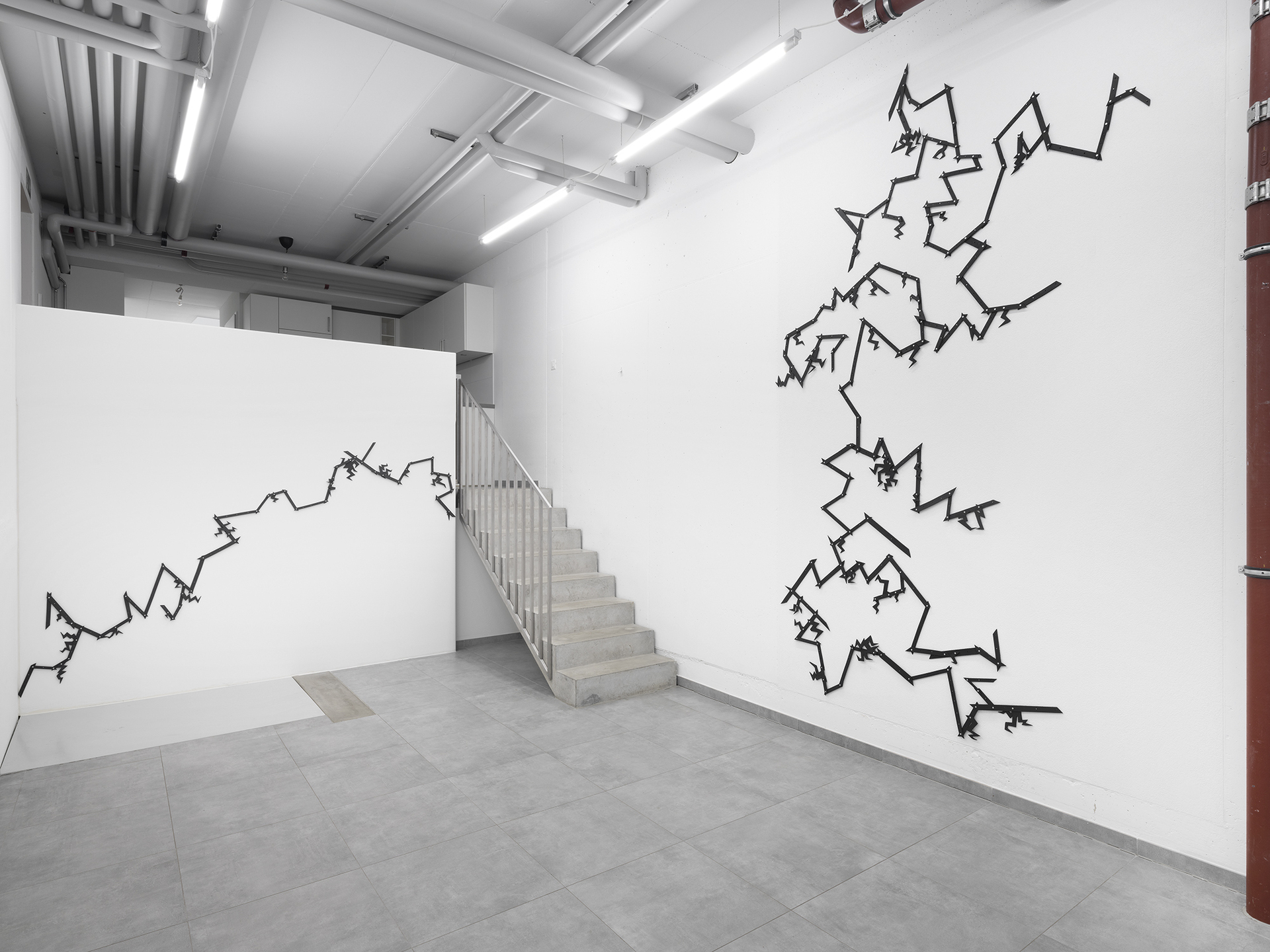 Giovanna Belossi, Folgorato, 2022, ceramics, brass fastener, variable dimensions, realized with the support of CERCCO - HEAD, Geneva