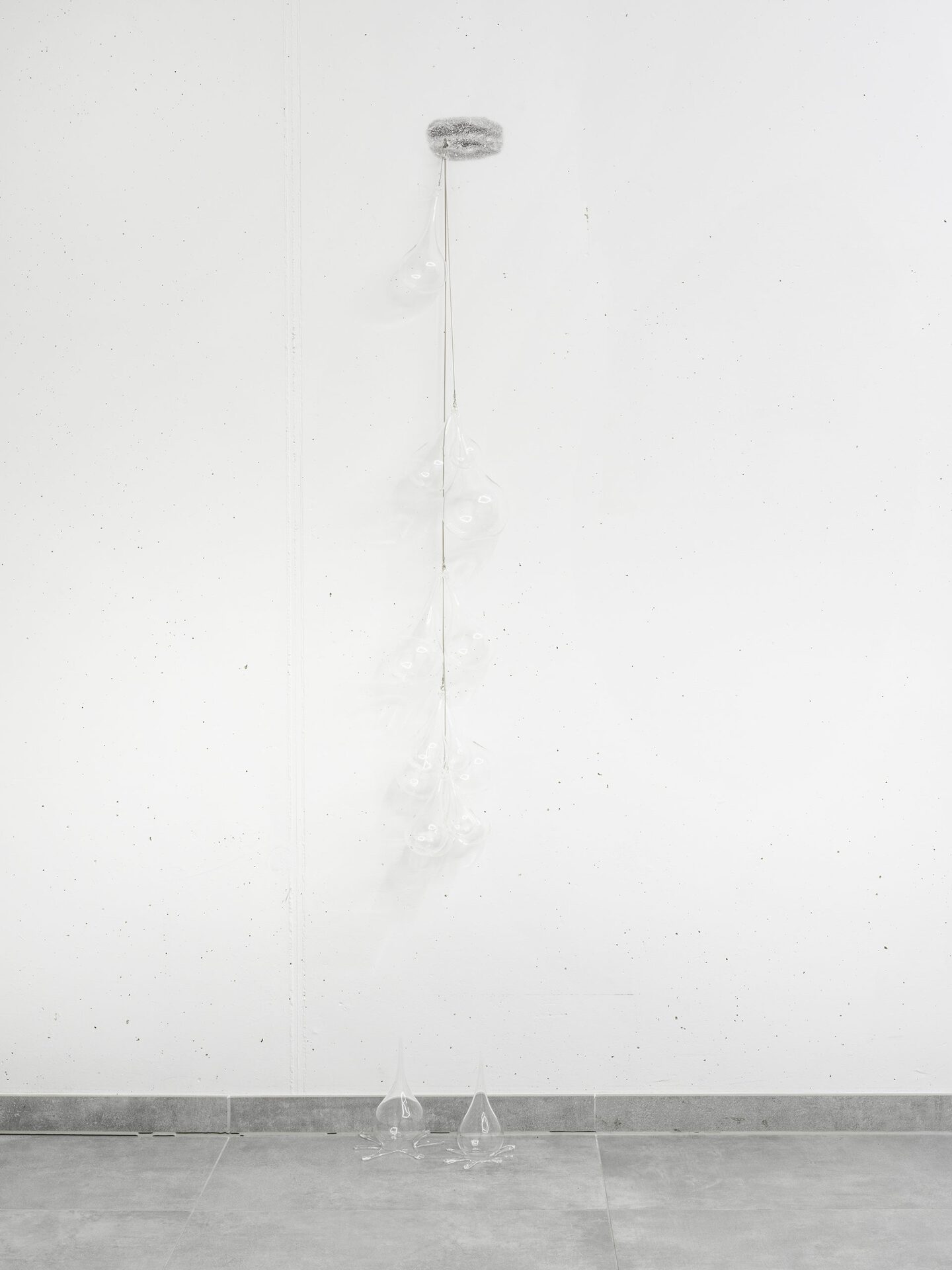Giovanna Belossi, Good by to them, he had to go, 2022, transfer, wire, metal, glass