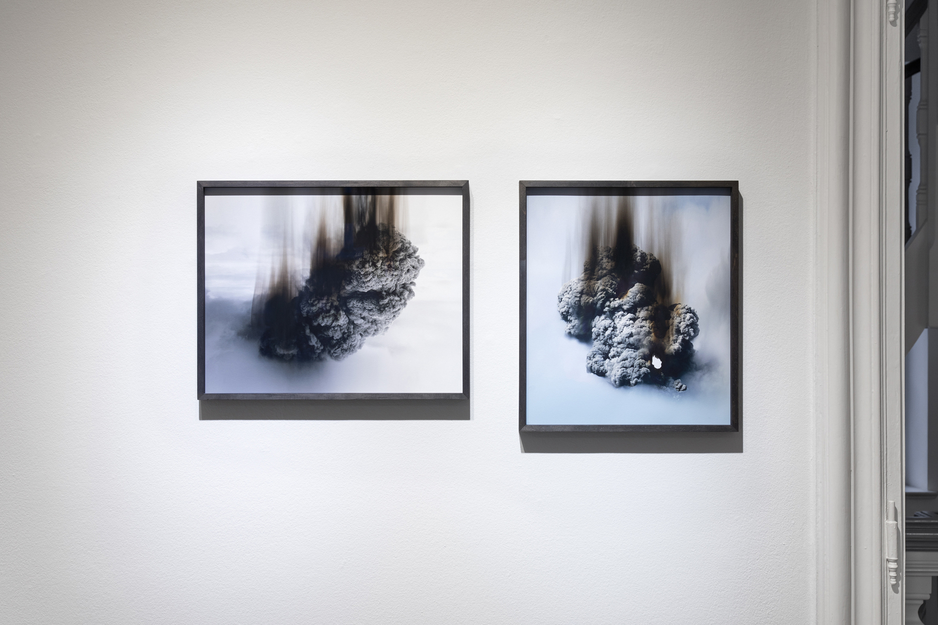Angelika J. Trojnarski, Cloud under Stress, Inkjet prints, soot, 2020