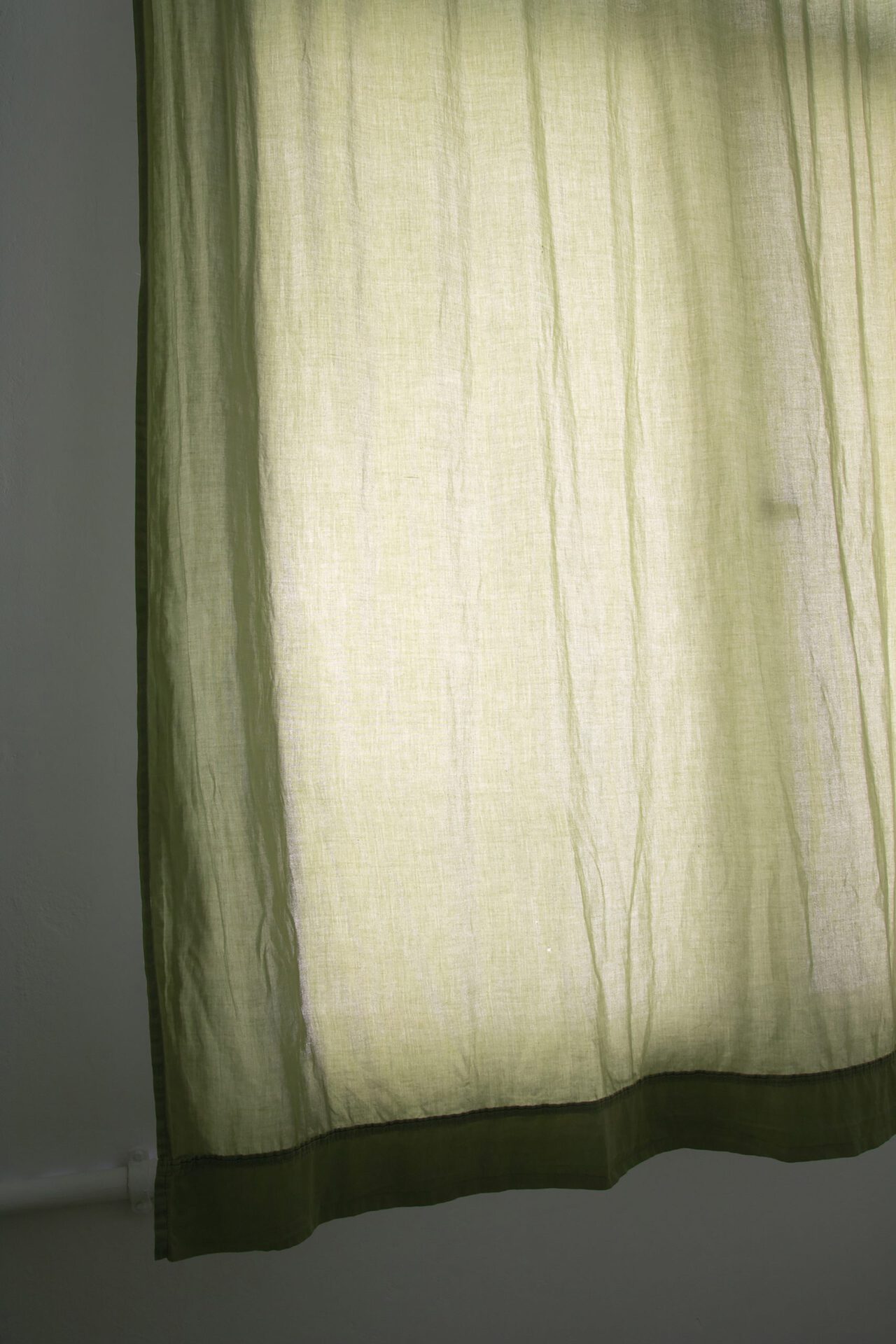 Isabell Alexandra Meldner, Soft Light Surround (in the Afternoon), 2021,
installation, window, frame, LEDs, curtain, dimensions variable