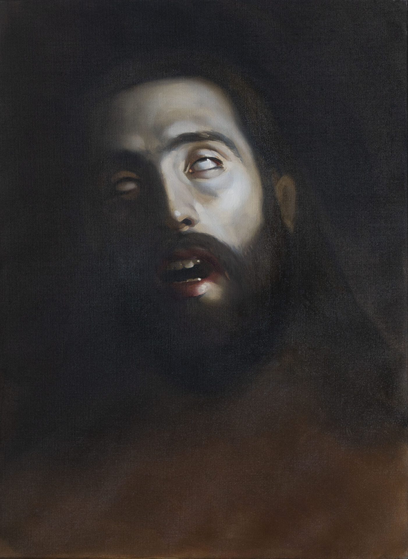 Atis Jākobsons, Head of Juan, 2018 Oil on canvas, 95 x 70 cm