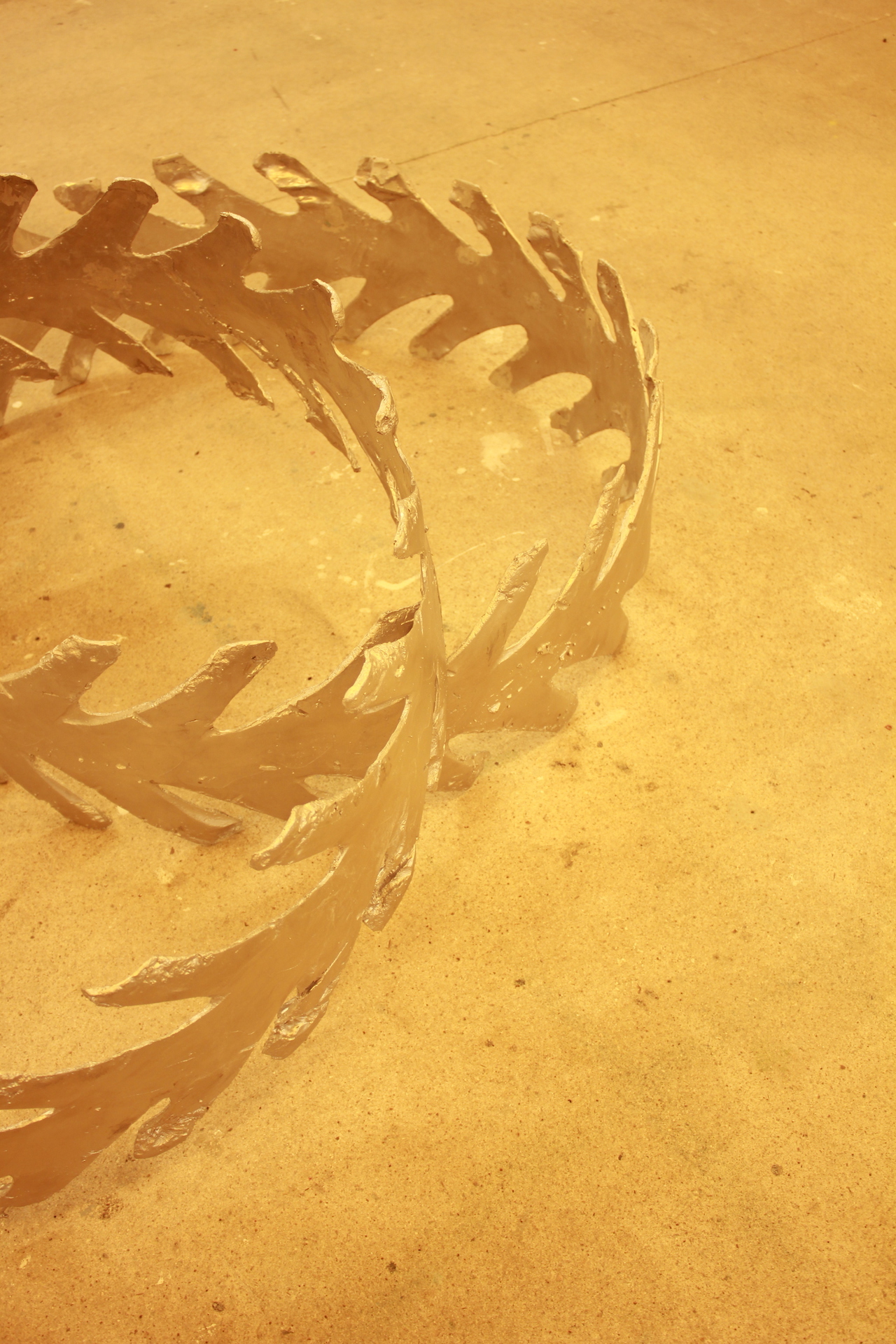 Vanessa Billy Thorns and Crowns, 2021 Cast aluminum, 92 x 92 x 31 cm