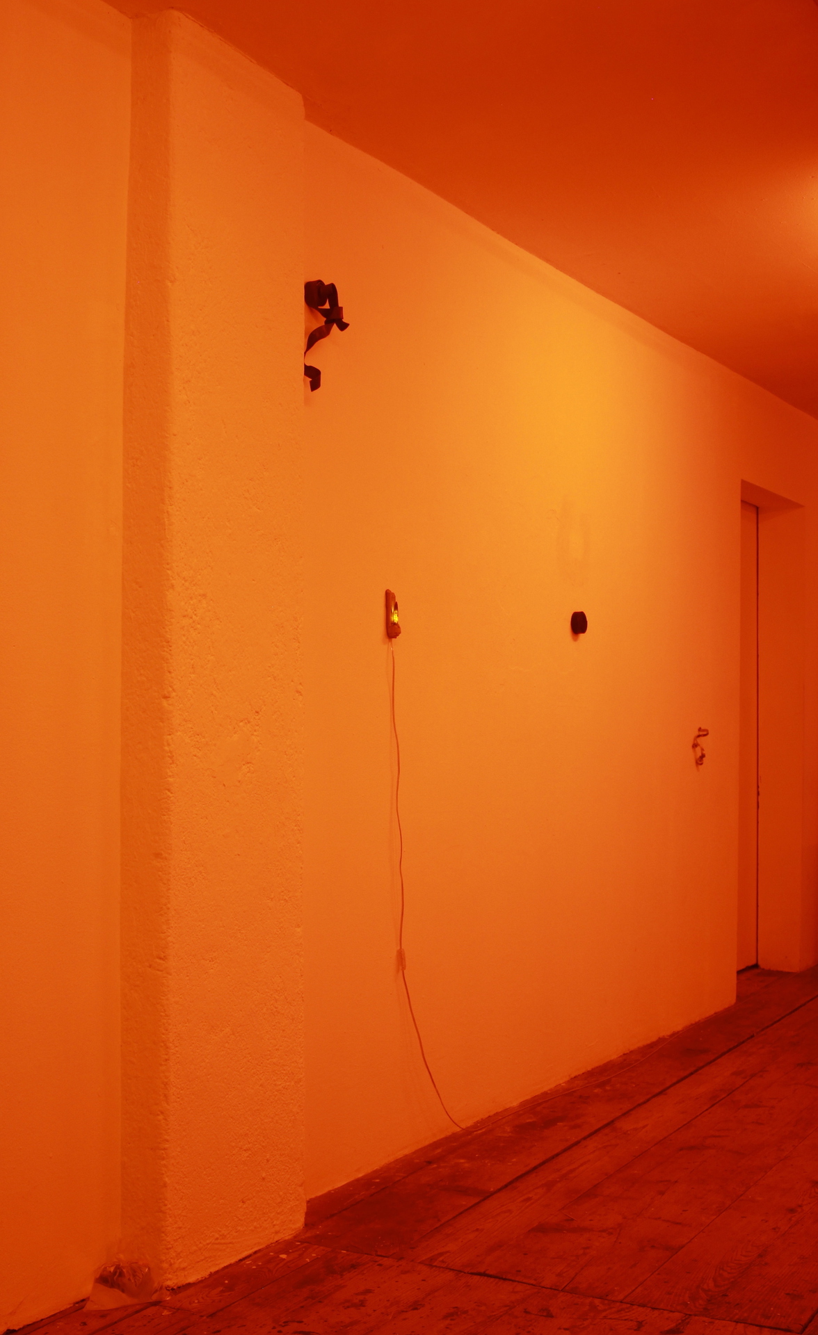 Hunter Longe Elizabeth Philpot IV 2021 Belemnite fossil, flickering LED, magnetite sand, gypsum cement, epoxy clay, graphite, pigments, squid ink, 66 x 120 x 28 mm; Julia Znoj Deadly Swirls (wrapped up scripts), 2020 Steel strips, galvanised steel strips; Vanessa Billy Fingers, 2015 Plastic, Water, Plastic Shrimp