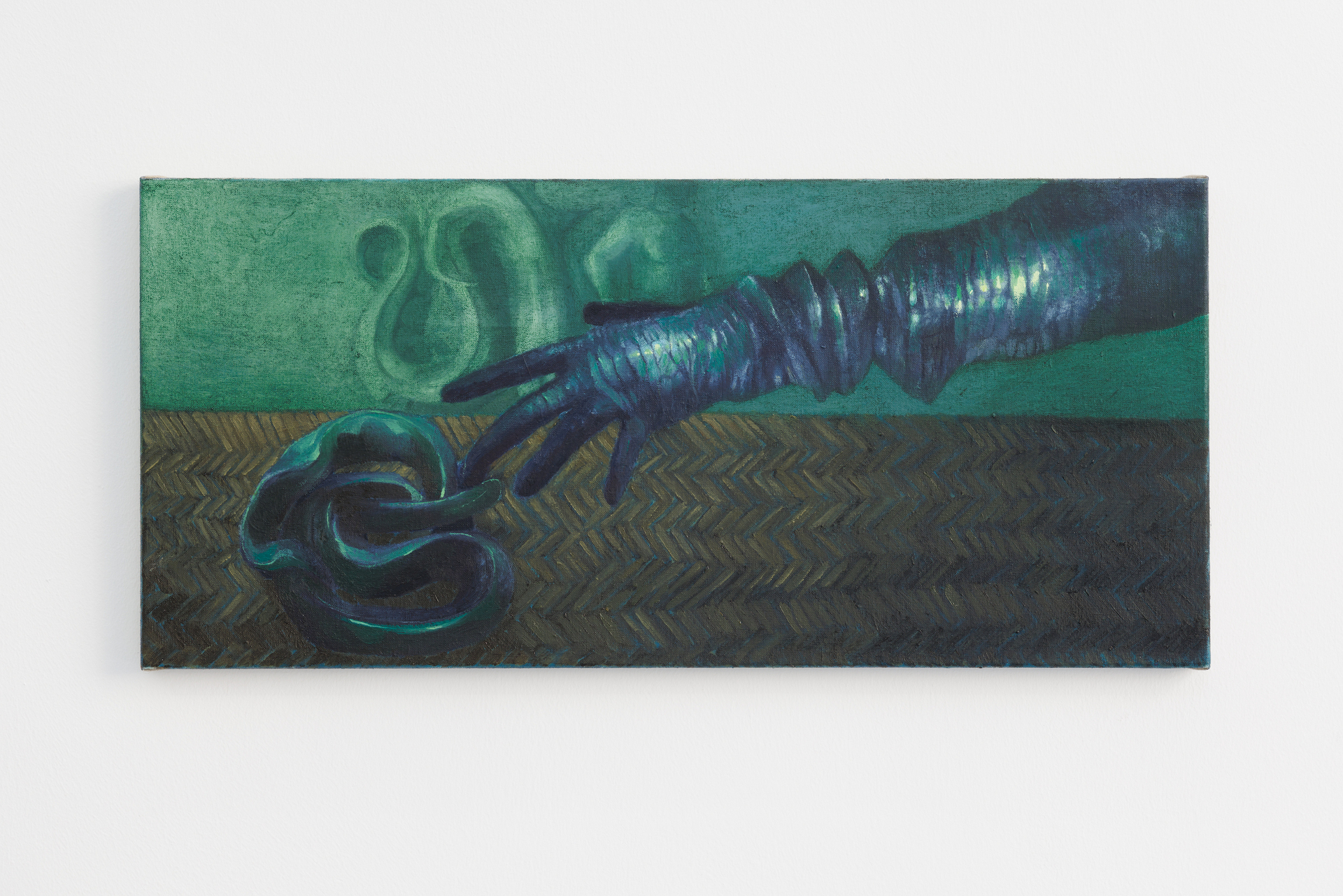 Alessandro Fogo, Medusa, 2021, oil on linen, 31 x 68 cm