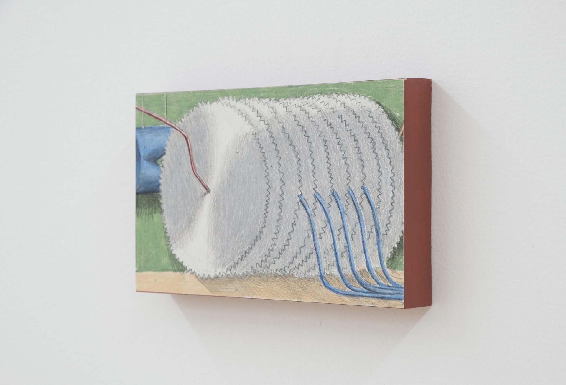 Kian McKeown, Instrument 1, 2021, colored pencil on paper, 7 6/8 x 4 5/8in