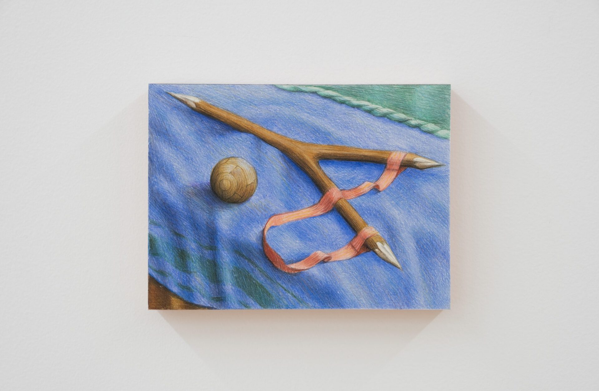 Kian McKeown, Instrument 2, 2021, colored pencil on paper, 7 9/16in x 5 11/16in