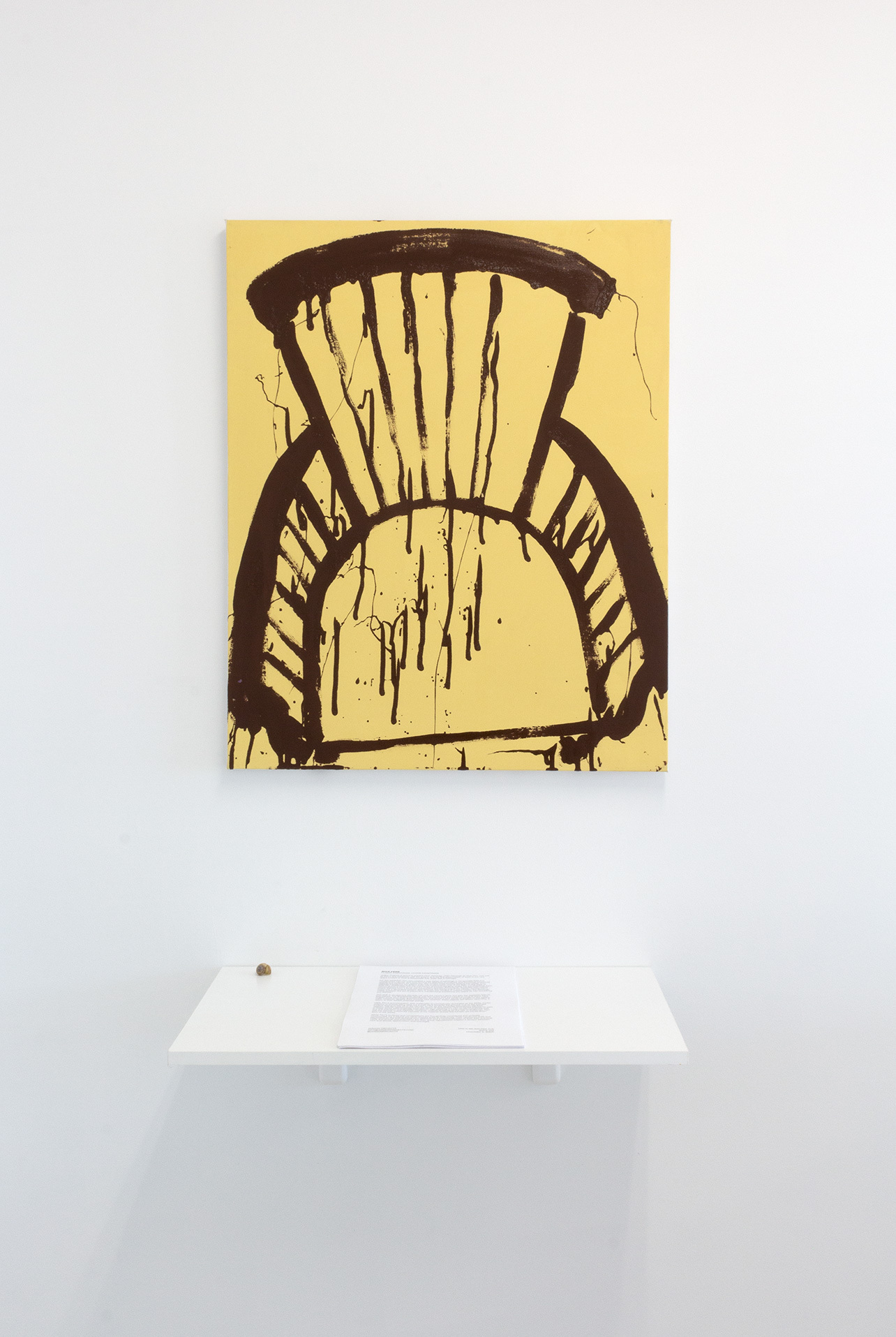 Nick Perr, Chair 5, 2022, Oil enamel and flashe on canvas, 24 x 30 in