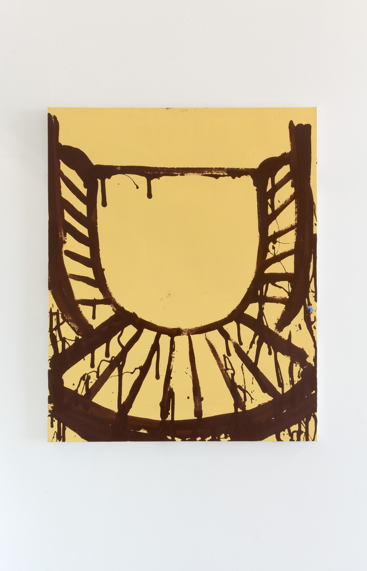 Nick Perr, Chair 6, 2022, Oil enamel and flashe on canvas, 24 x 30 in