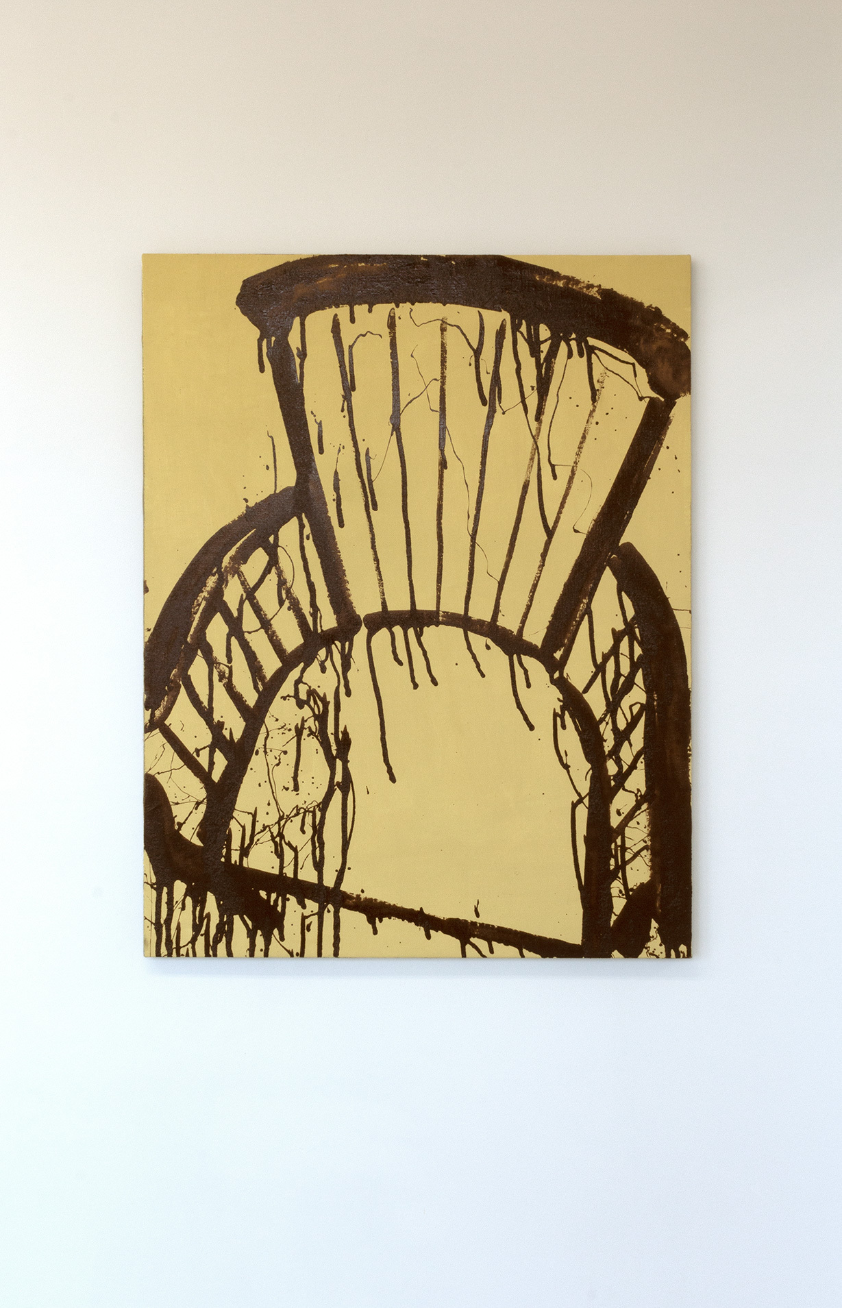 Nick Perr, Chair 1, Oil enamel and flashe on linen, 30 x 40 in