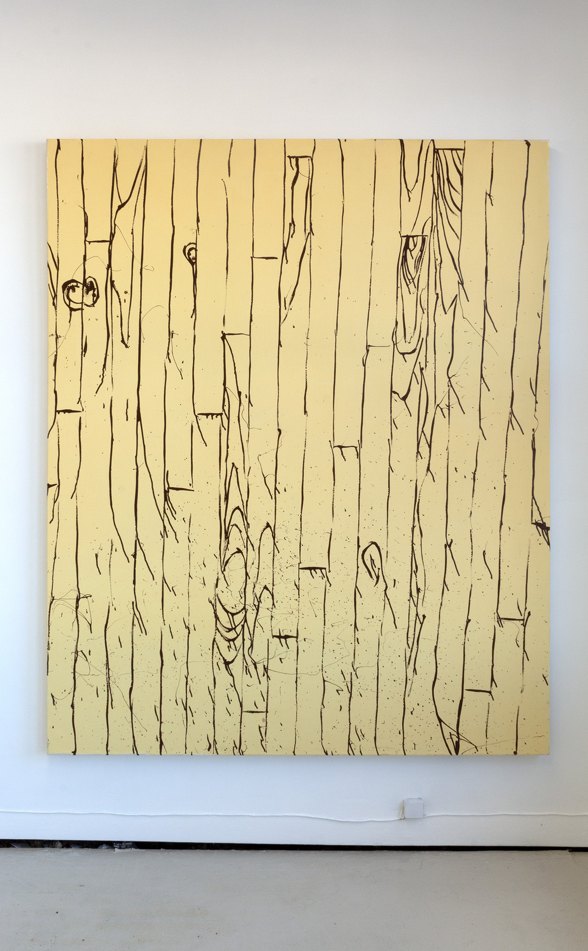 Nick Perr, Floor 1, 2022, Oil enamel and flashe on canvas, 60 x 72 in