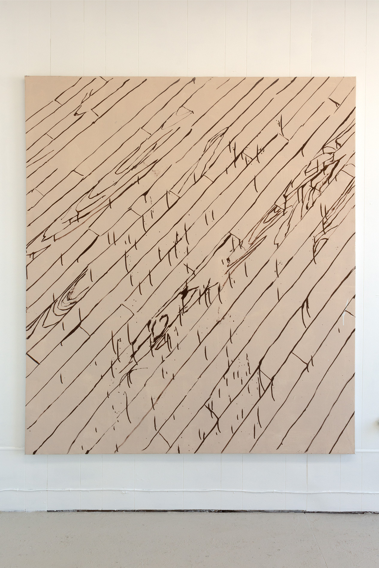 Nick Perr, Floor 4, 2022, Oil enamel and flashe on canvas, 60 x 72 in