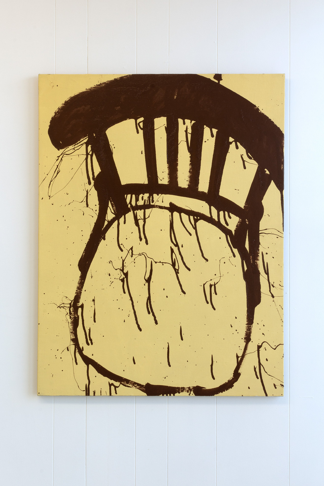 Nick Perr, Chair 2, Oil enamel and flashe on linen, 30 x 40 in