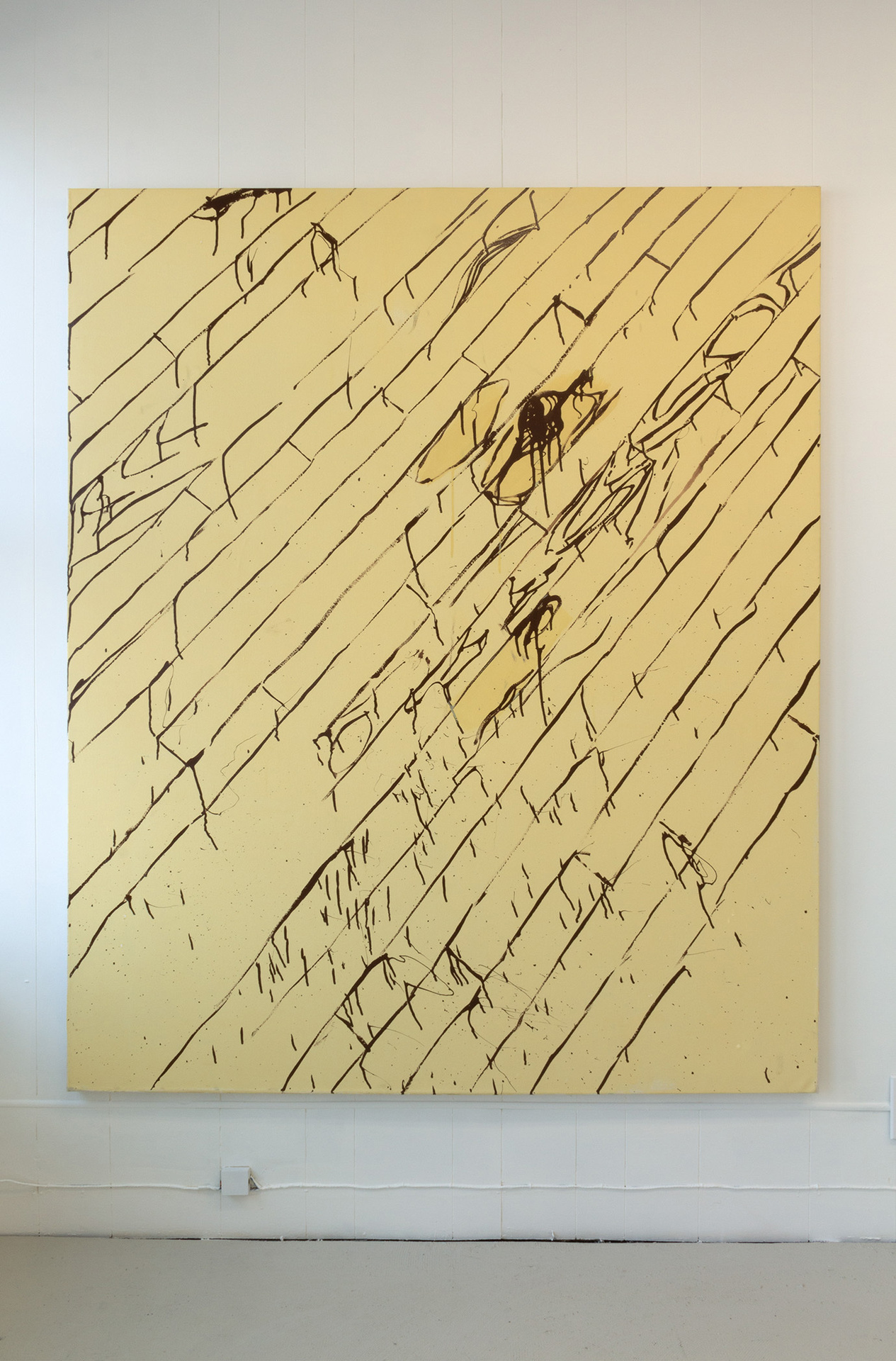 Nick Perr, Floor 3, 2022, Oil enamel and flashe on canvas, 60 x 72 in