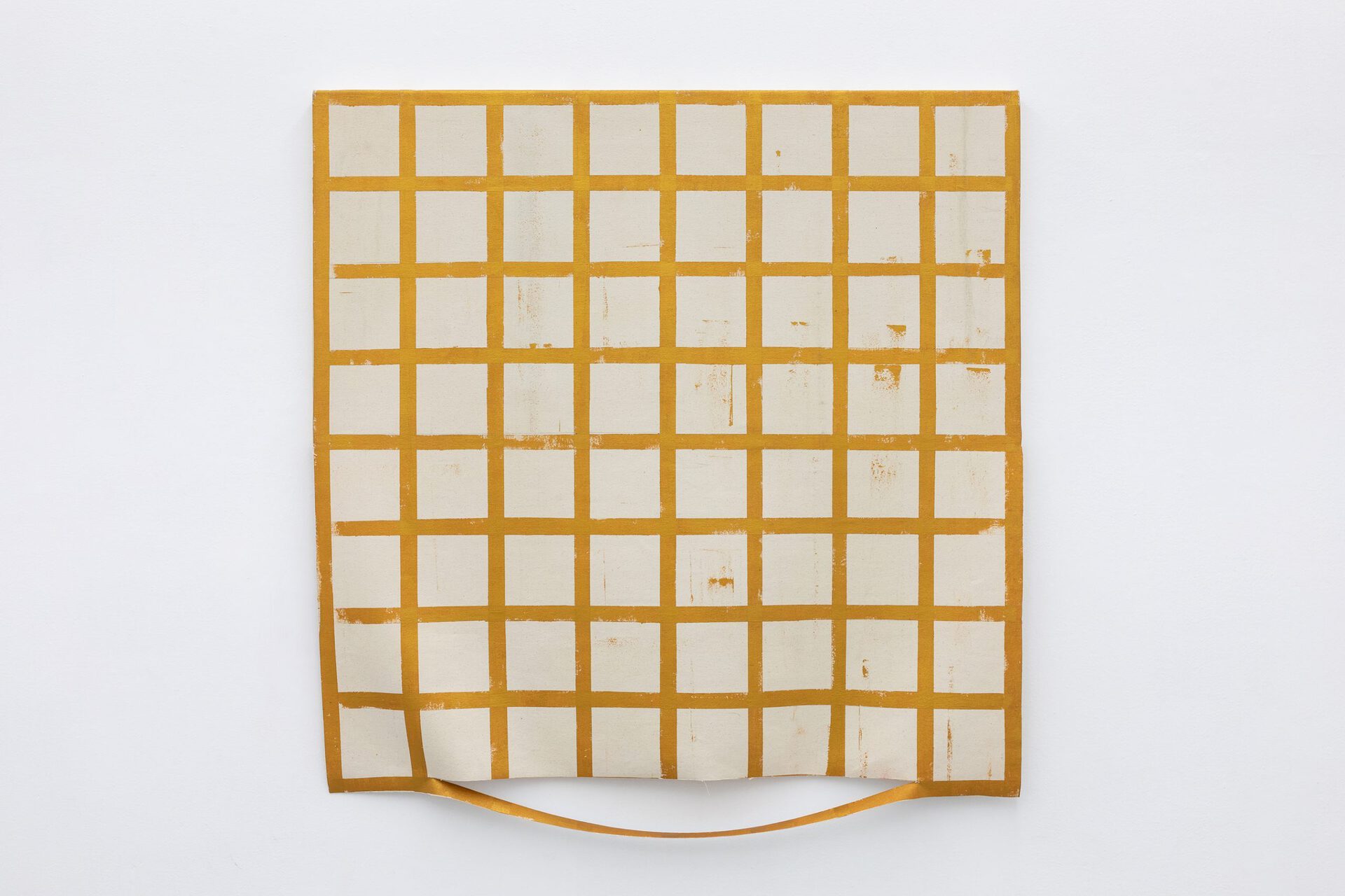 Eugenio Espinoza, Griglia Illuminata, 2020, oil on canvas, 120x120 cm