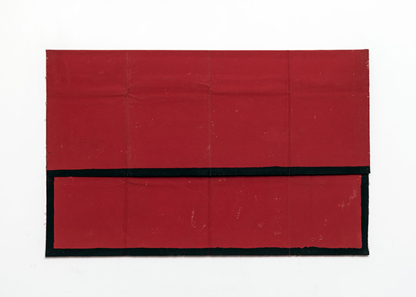 Eugenio Espinoza, About a new system, 2020, oil on canvas, 120 x 120 cm