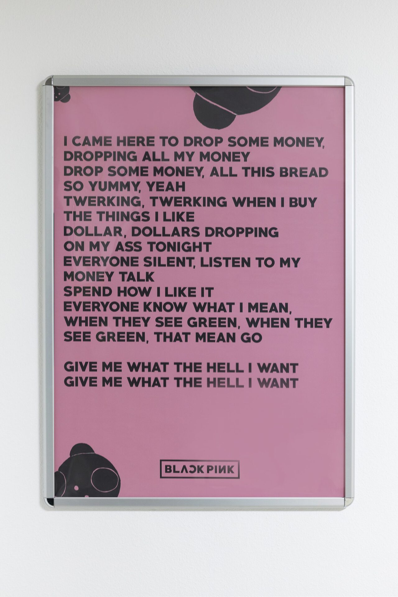 Doris Dehan Son DROP SOME MONEY 2022 Advertising board, print on paper 87 x 122 cm