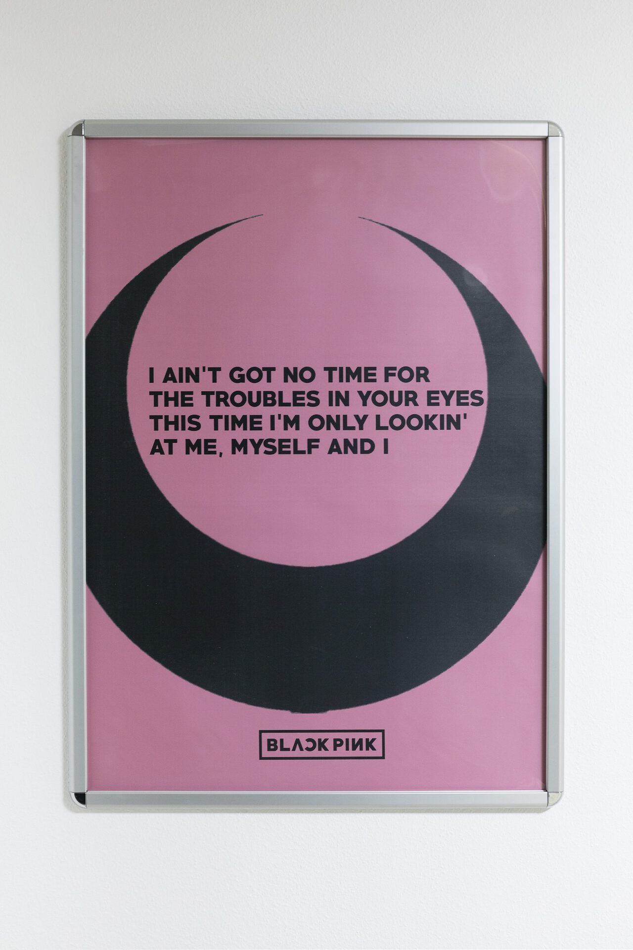 Doris Dehan Son GOT NO TIME FOR THE TROUBLES IN YOUR EYES 2022 Advertising board, print on paper 87 x 122 cm