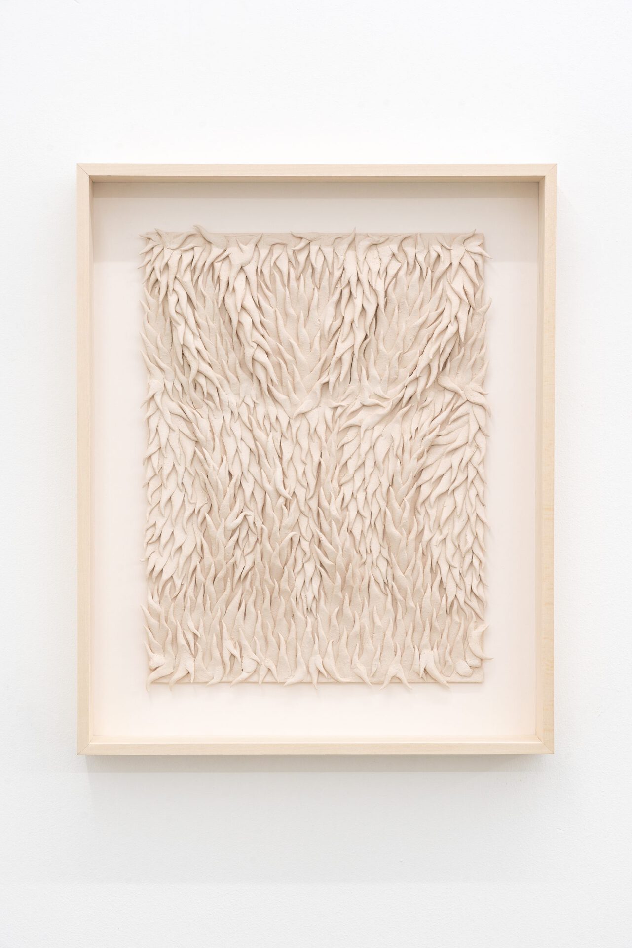 Immanuel Birkert, Untitled, 2021, clay, artist frame, 50 × 40 cm
