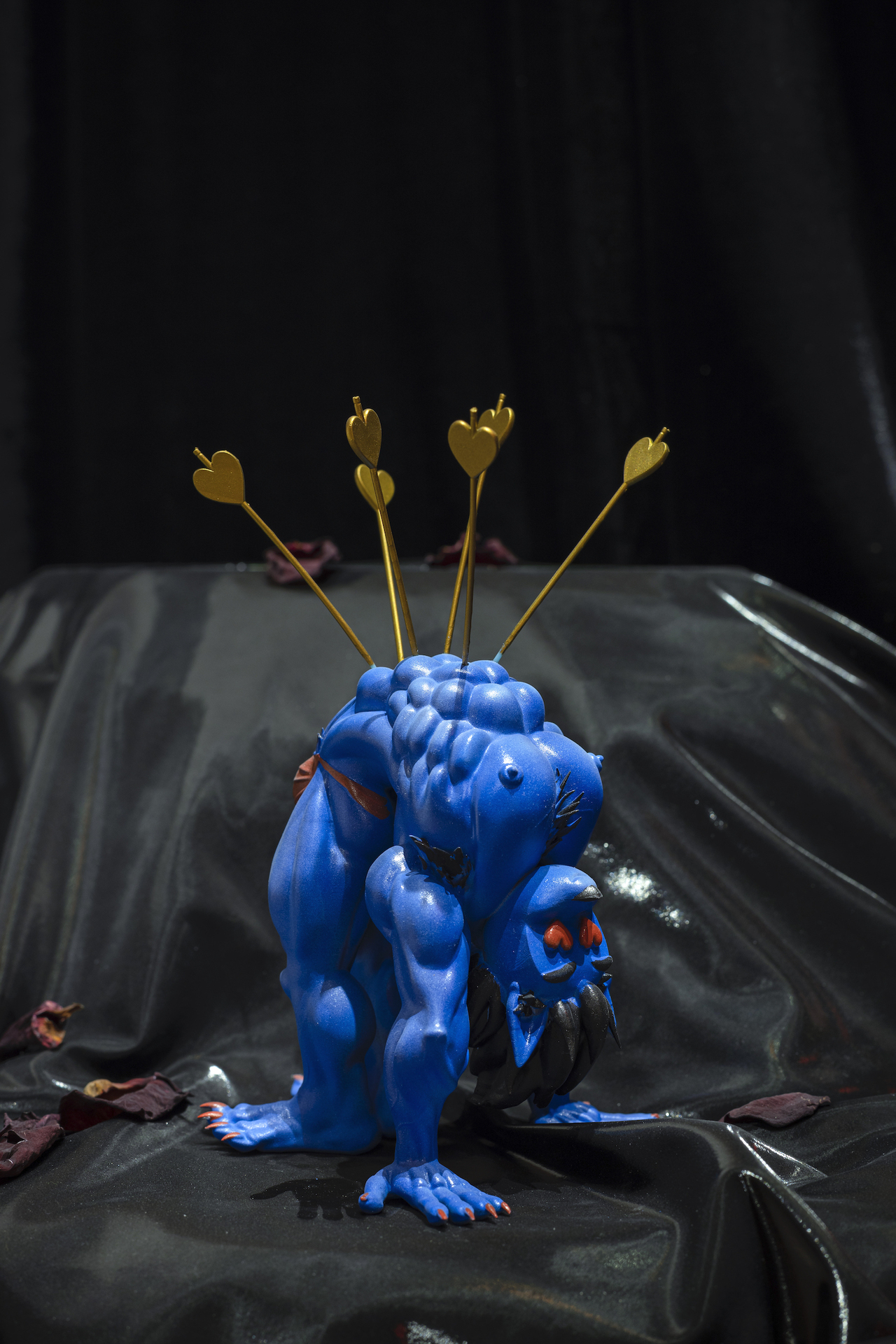 Sebulec, St. Loser (He has trusted a few times too many. He’s been through so much that he can take it all. Put forward as a tank.  Battle cry: Was it worth loving so much?), 2022, 3d print, h. 18 cm