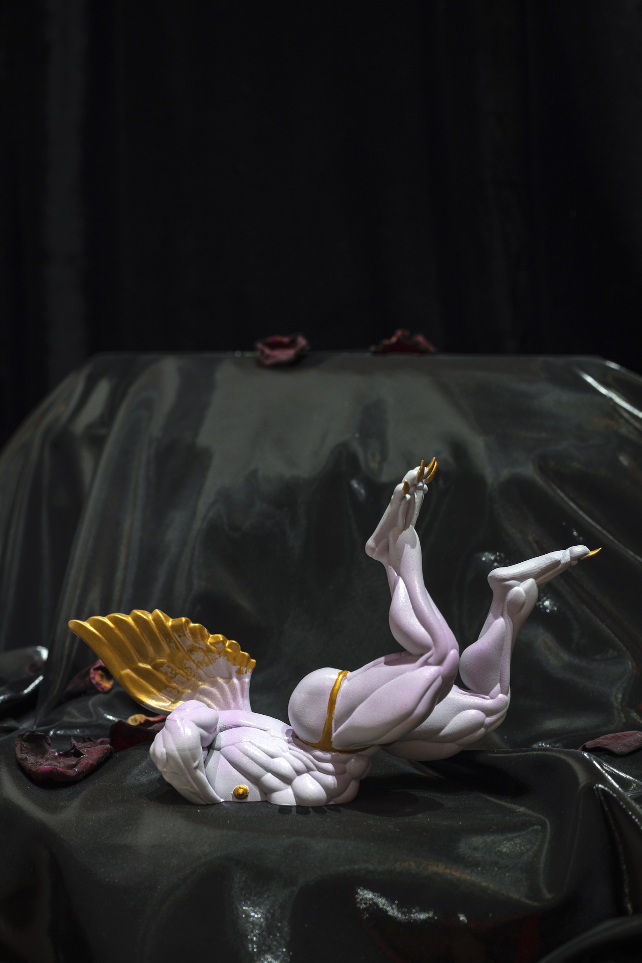 Sebulec, Major Fall (This flight is over now, but it doesn’t matter how many times we fall, but how many times we get up.  ob: Did it hurt?), 2022, 3d print, h. 10 cm