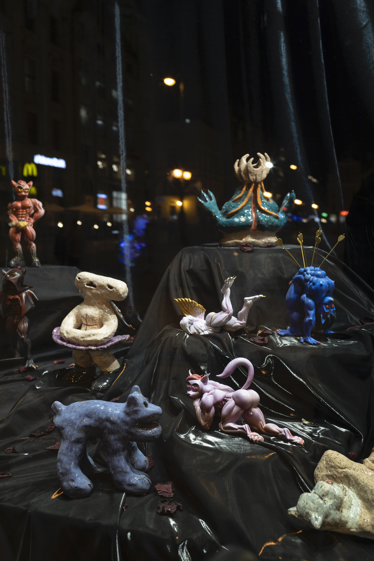 Jan Możdżyński, Sebulec, Pigletto and Charmer, ceramics and 3d print, 2022