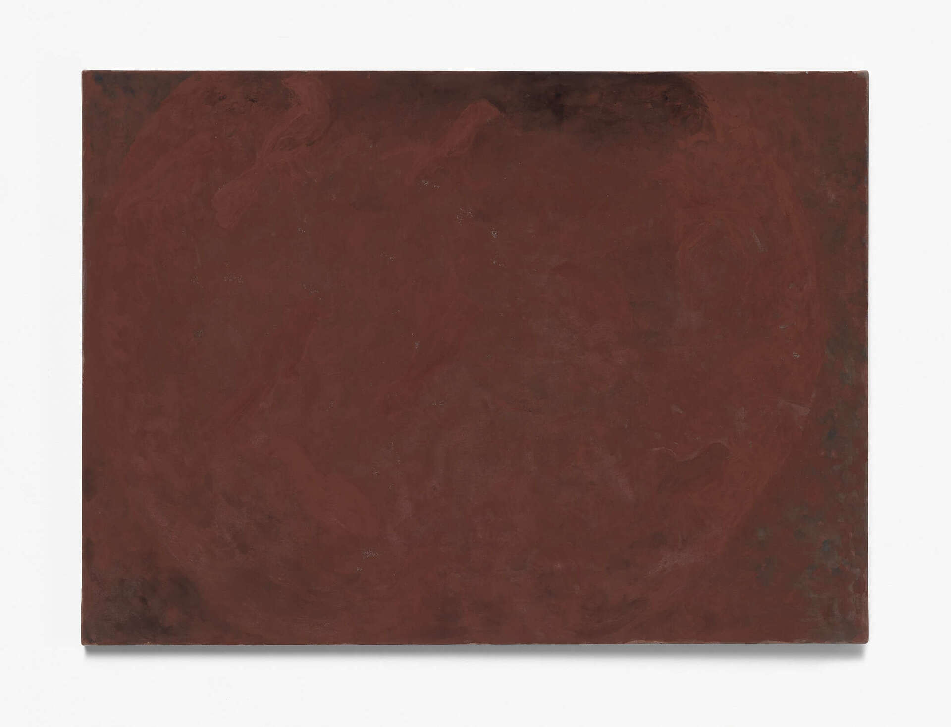 Allan Rand, Mudworks (untitled no. 5), 2021, Acrylic, gesso, chalk pastel on cotton, 76 x 55.4 x 1.8 cm.