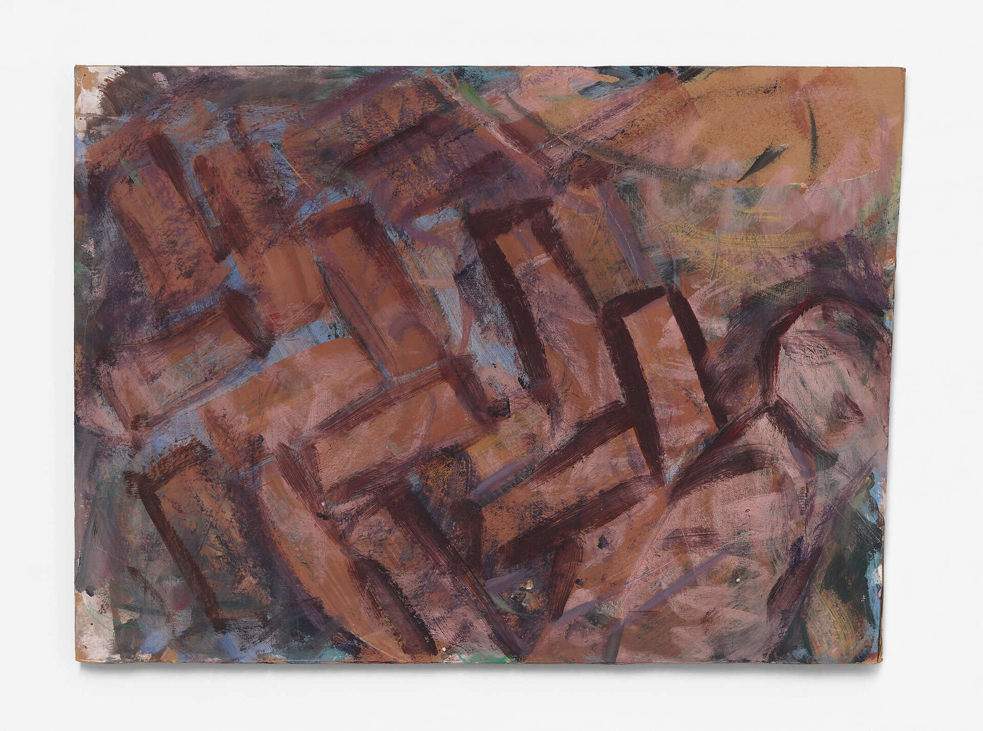 Patrick Hartigan, 2021, Nude Descending Sun, Acrylic on cardboard 120 x 88 cm.