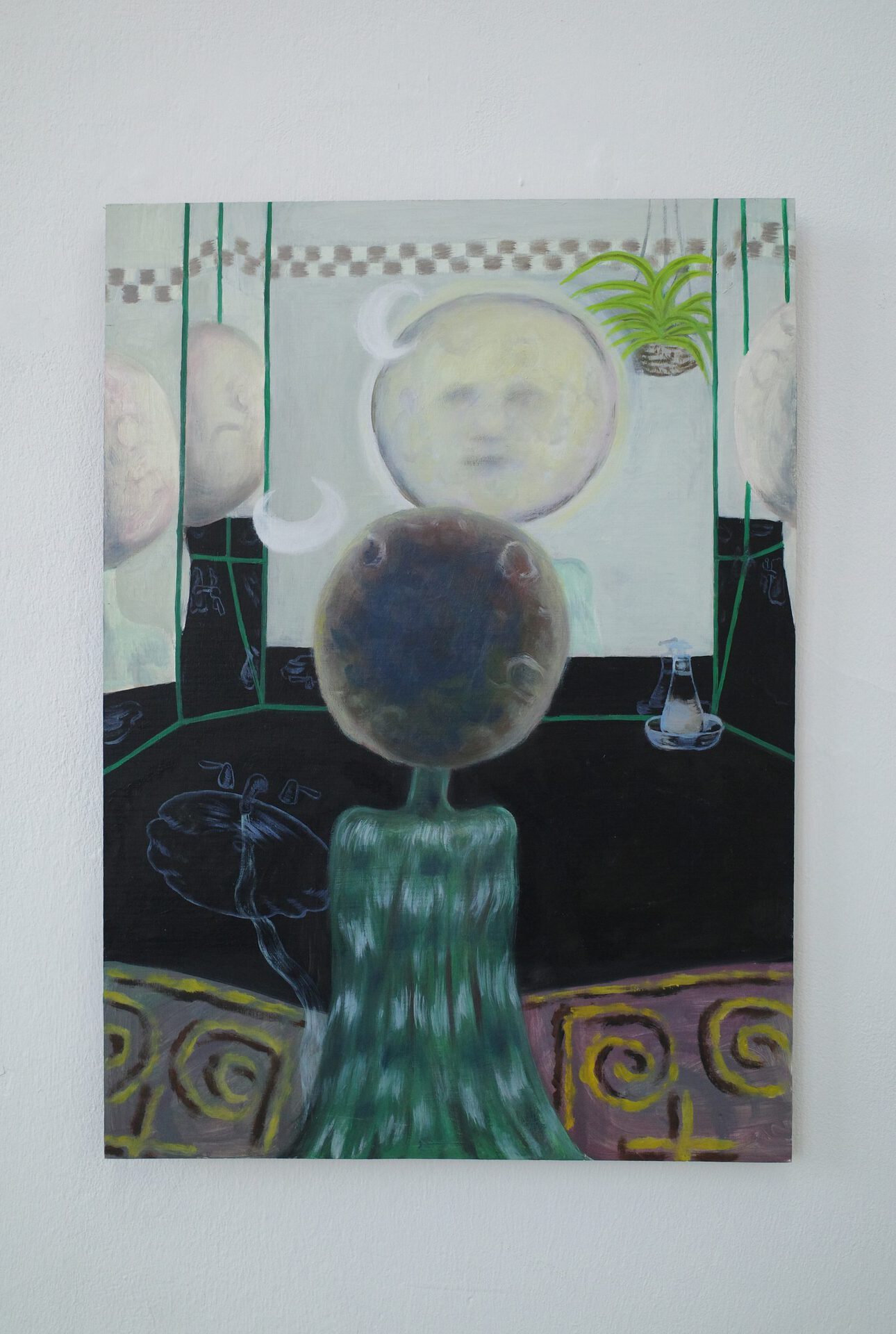 Alison Yip, Most of the Story 2020 50 x 36 cm oil on wood