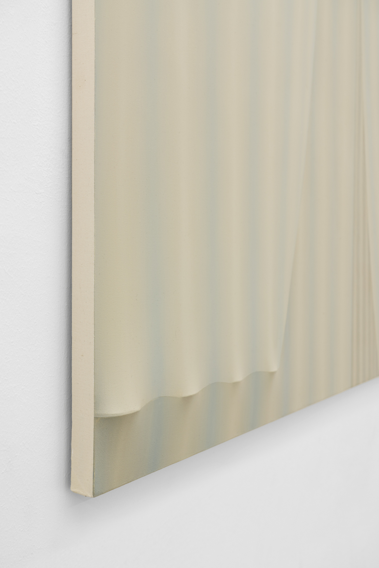 Emilia Kina, Untitled, detail, 2022, oil on canvas, molded loom, 130 x 150 x 4 cm