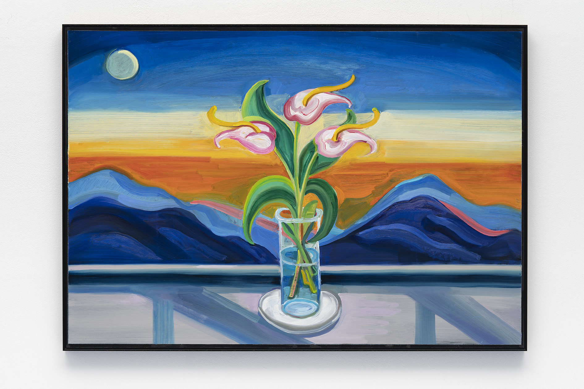 Olivia Parkes, Looking Glass, 2022 – Oil on rag board, 73 x 103.5 x 2.5 cm