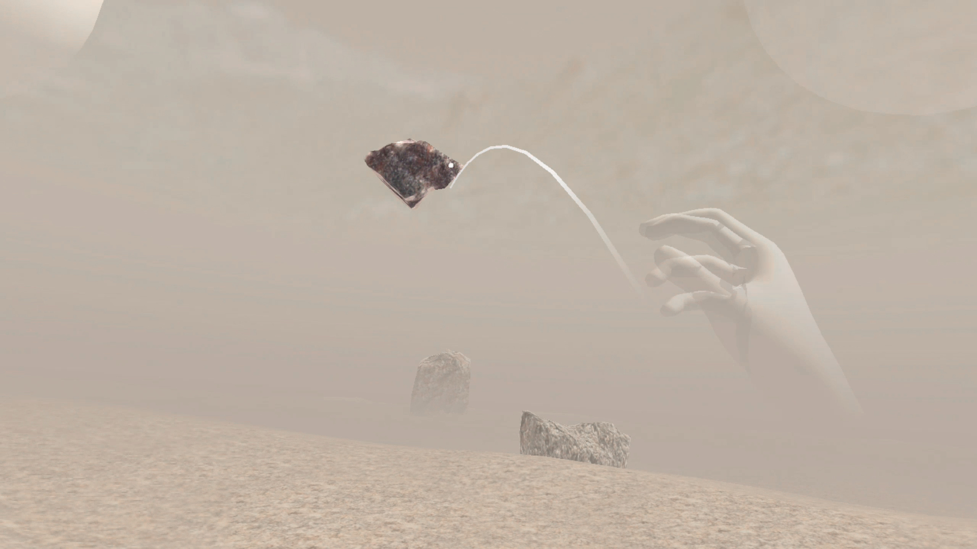 Thomas Pellerey Grogan, Thinking like a mountain, 2022, VR Game still #1