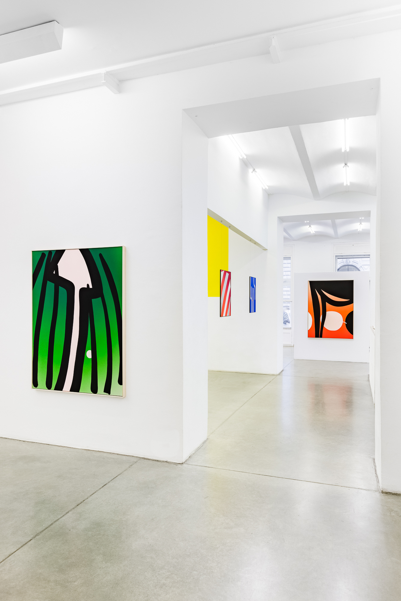 Exhibition view TRIO FEMININ | Cornelia BALTES, Ira SVOBODOVÁ, Natalia ZAŁUSKA, Christine König Galerie, Vienna 2022