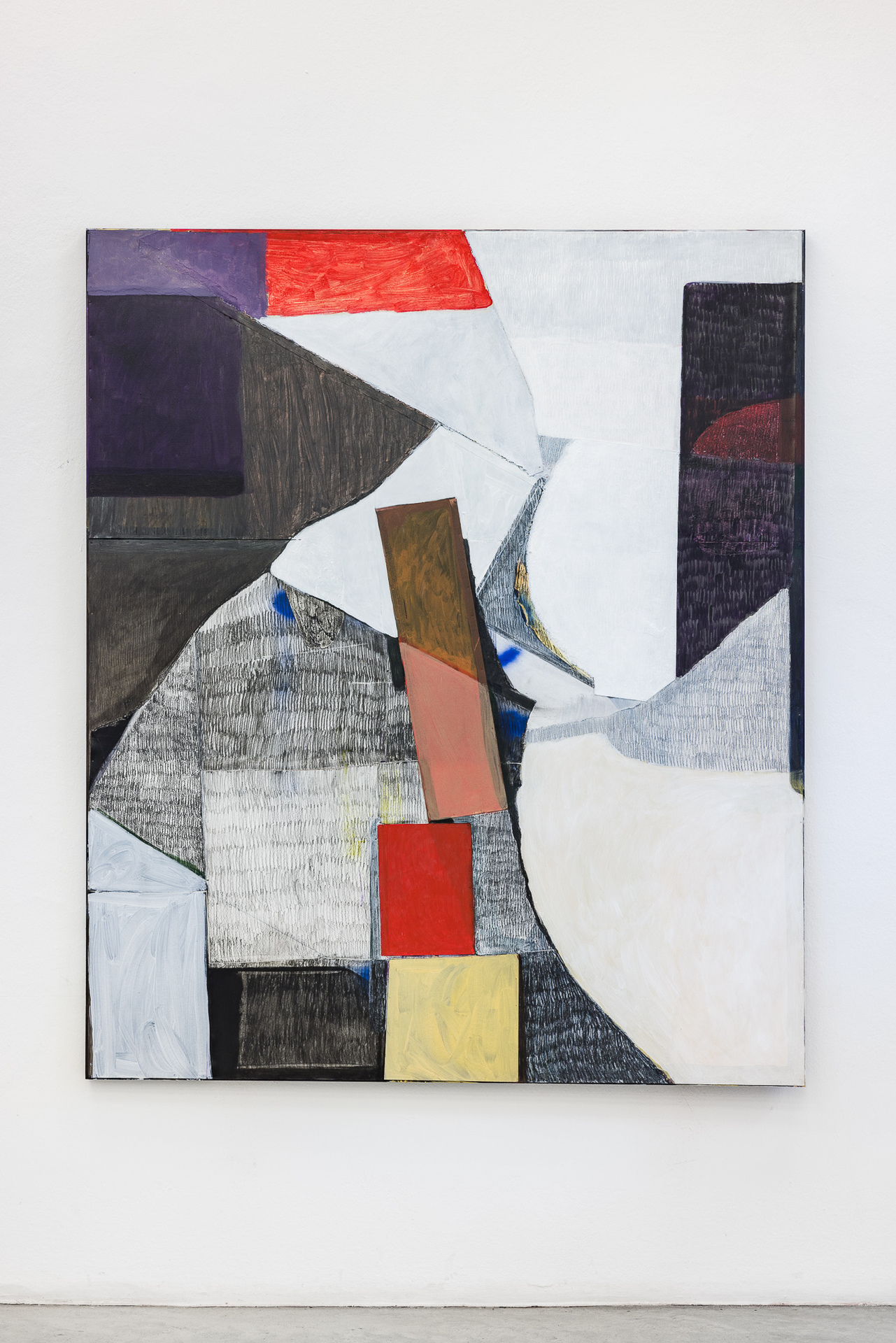 NATALIA ZAŁUSKA  Untitled, 2021 Mixed Media on wooden frame 190 x 160 cm