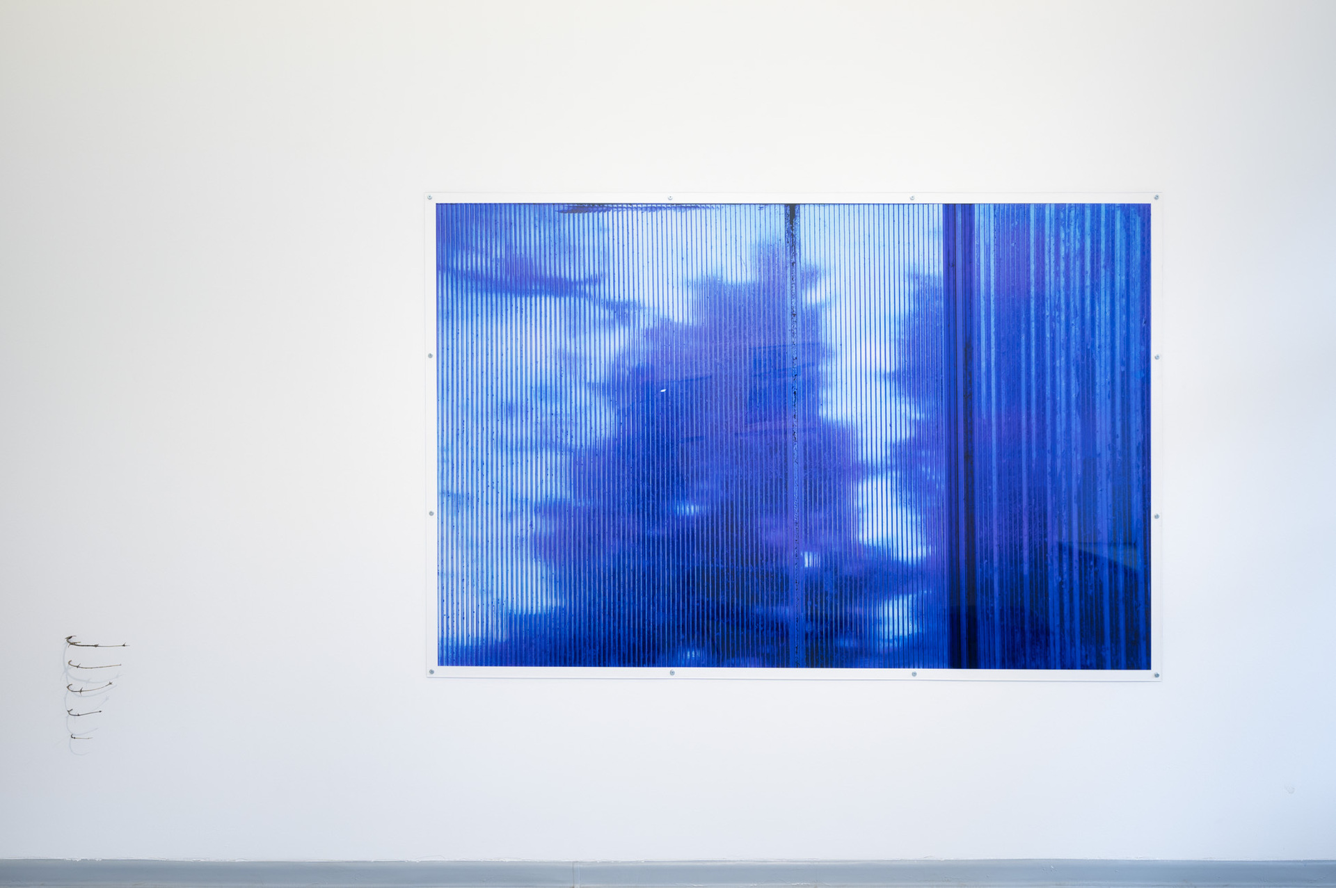 Nestan Abdushelishvili,Rooftops 1, print on plexiglass, 200 x 135 cm, 2021