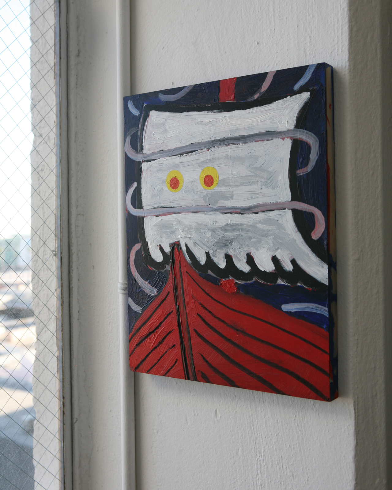 Conor Thompson, Ship 1, 2022, Acrylic on panel