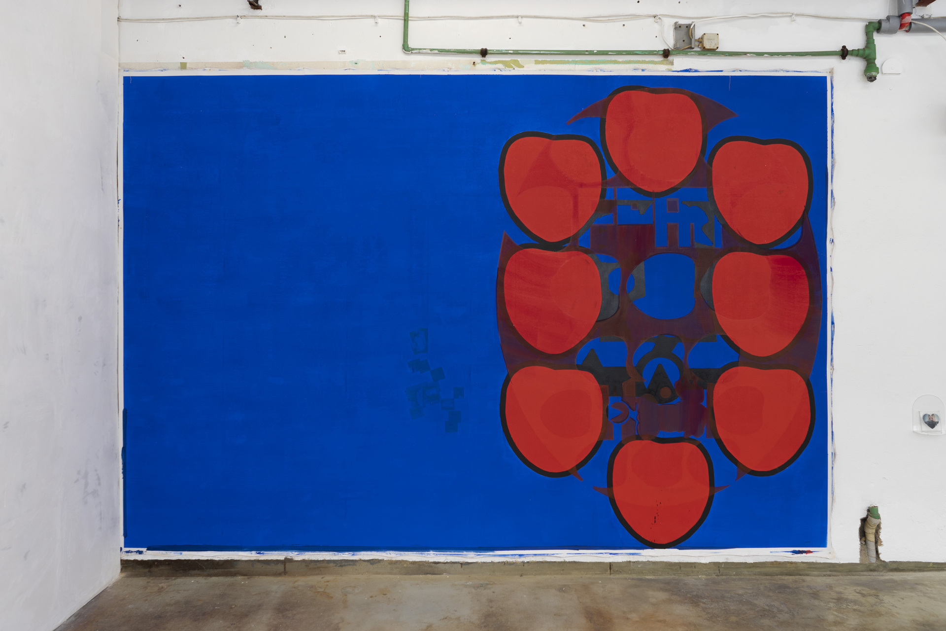 Pia-Rosa Dobrowitz „AFF_ProofNr.1“ 2021 Vinyl on canvas 267 x 380 cm