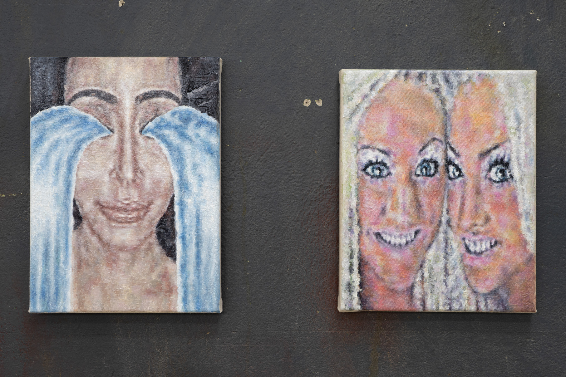 Marilou Bal „Broken pipes“ 2021 Oil on canvas 24 x 32 cm BFs“ 2020 Oil on canvas 24 x 30 cm