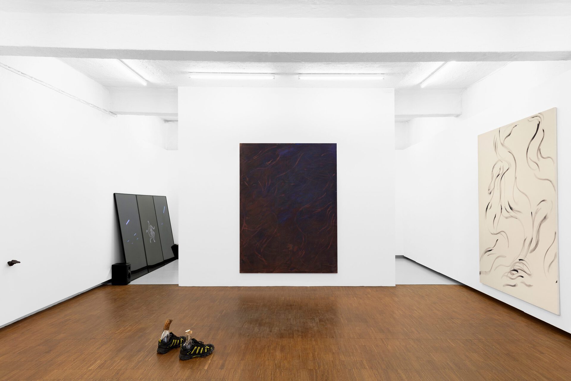 And Darkness the Right Hand of Light installation view.
