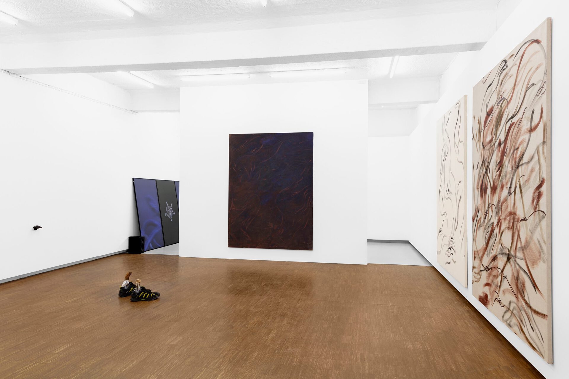 And Darkness the Right Hand of Light installation view.