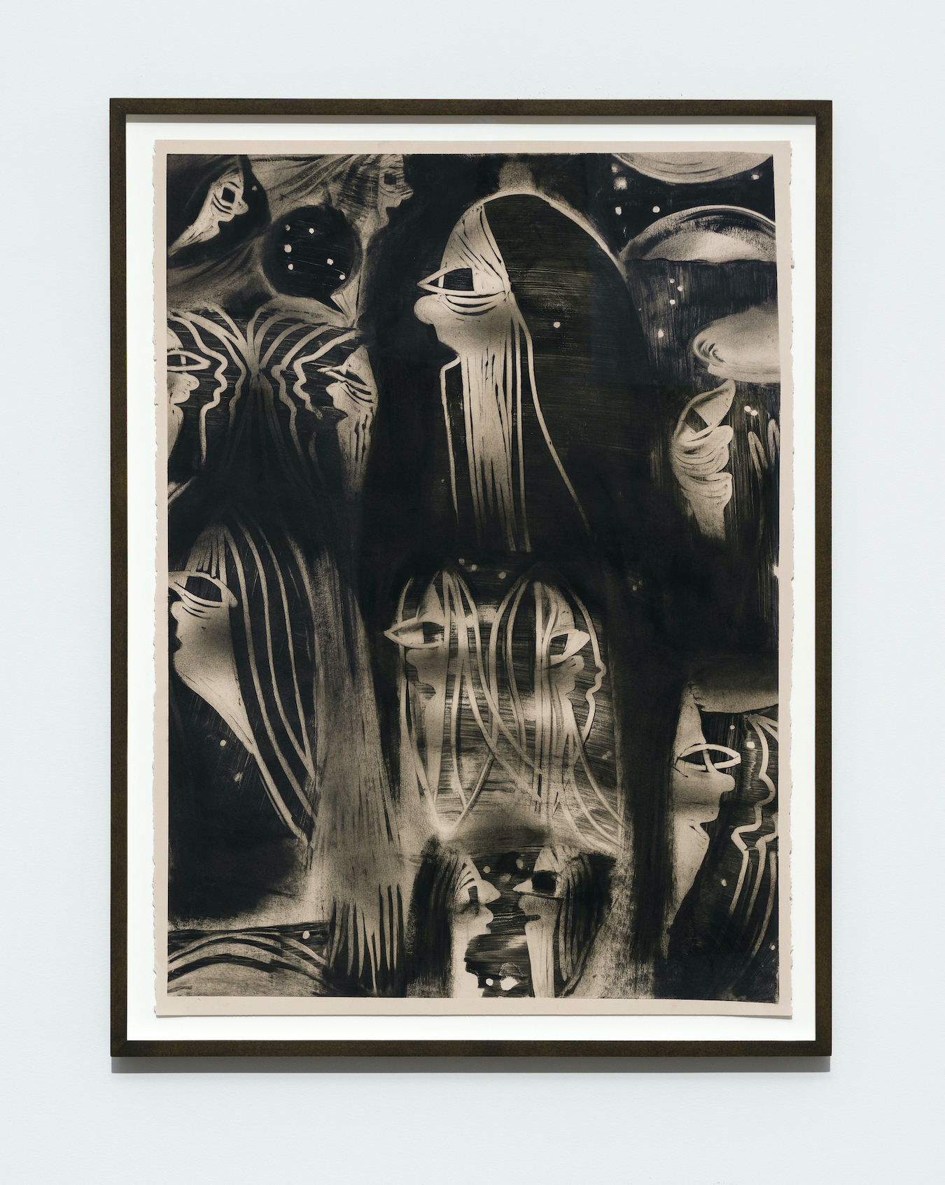 Bea Parsons, After the Beep, 2022, Monotype on Stonehenge paper, 30 x 22 inches, edition 1/1