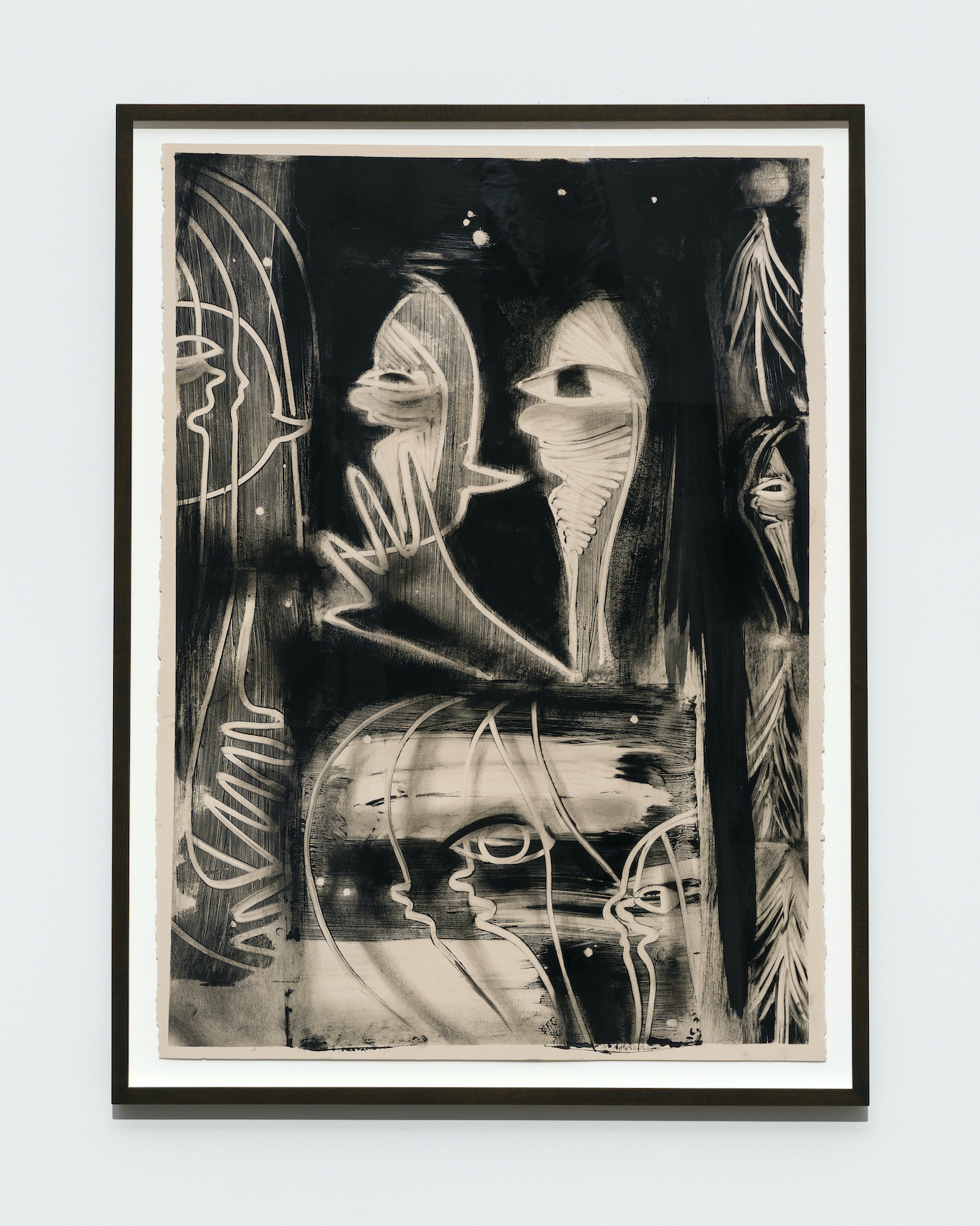 Bea Parsons, Clear Plan, 2022, Monotype on Stonehenge paper, 30 x 22 inches, edition 1/1